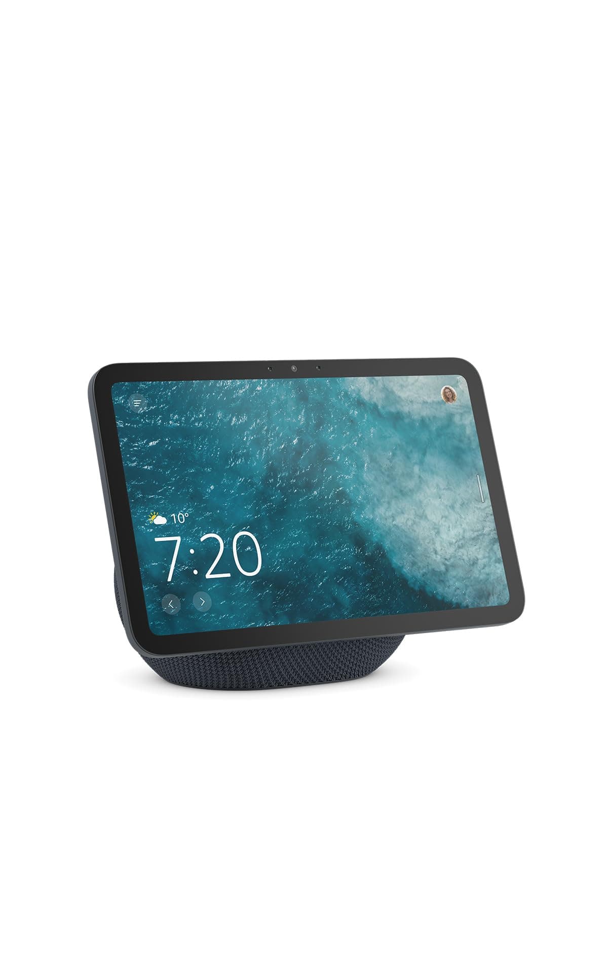 Zertifiziert und generalüberholt Amazon Echo Show 8 (neueste Generation), brillantes 8,7-Zoll-Display in HD-Auflösung mit raumfüllendem 3D-Audio und Alexa, Graphit