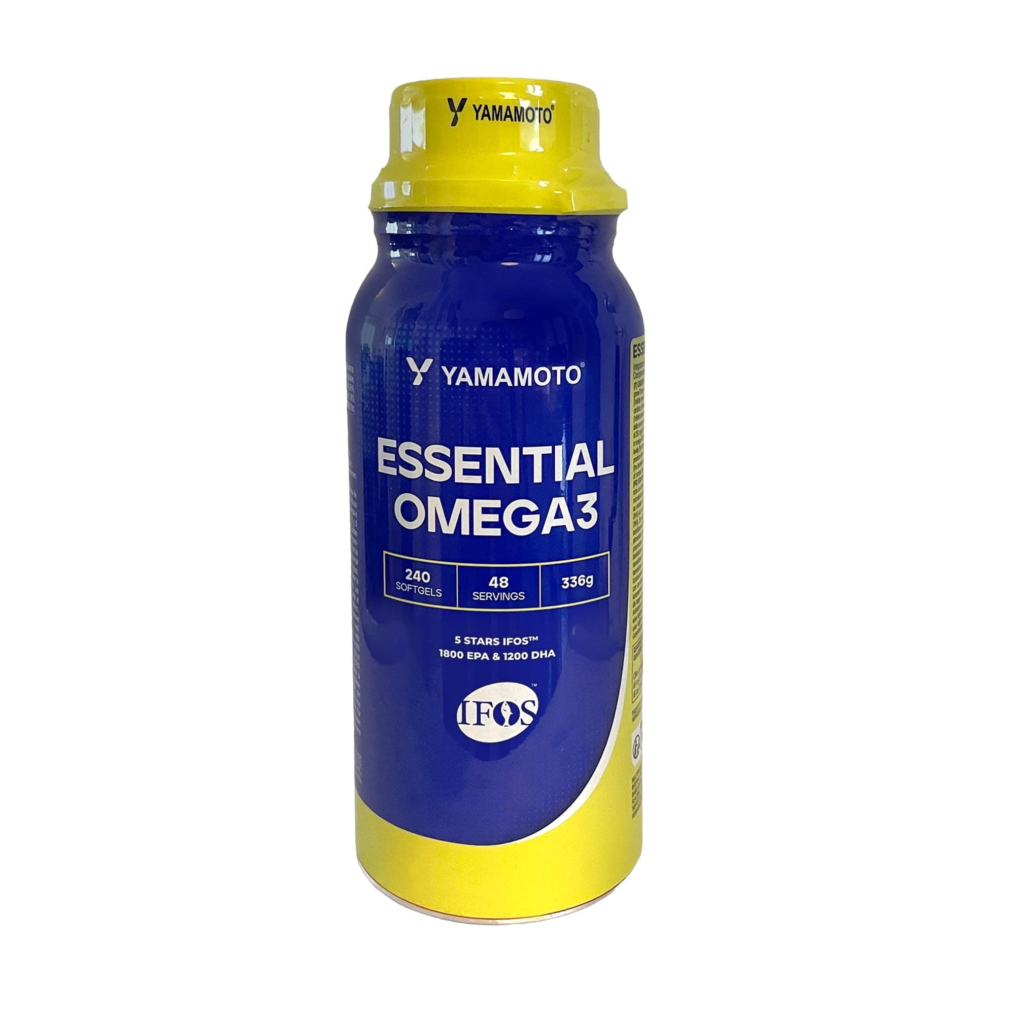 YAMAMOTO NUTRITION Essential Omega-3 IFOS 240 softgel, la fonte di Omega-3 essenziale per sostenere la salute cardiovascolare ed uno stile di vita sano