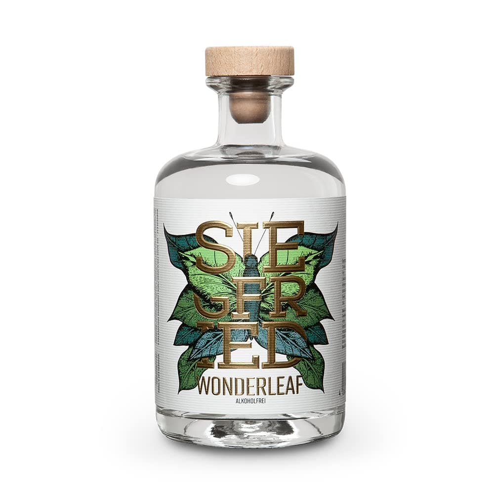 Siegfried Wonderleaf | Alkoholfrei | Von den Machern des weltweit prämierten Siegfried Gin | Vegan | Zuckerfrei | 18 Botanicals | 500ML