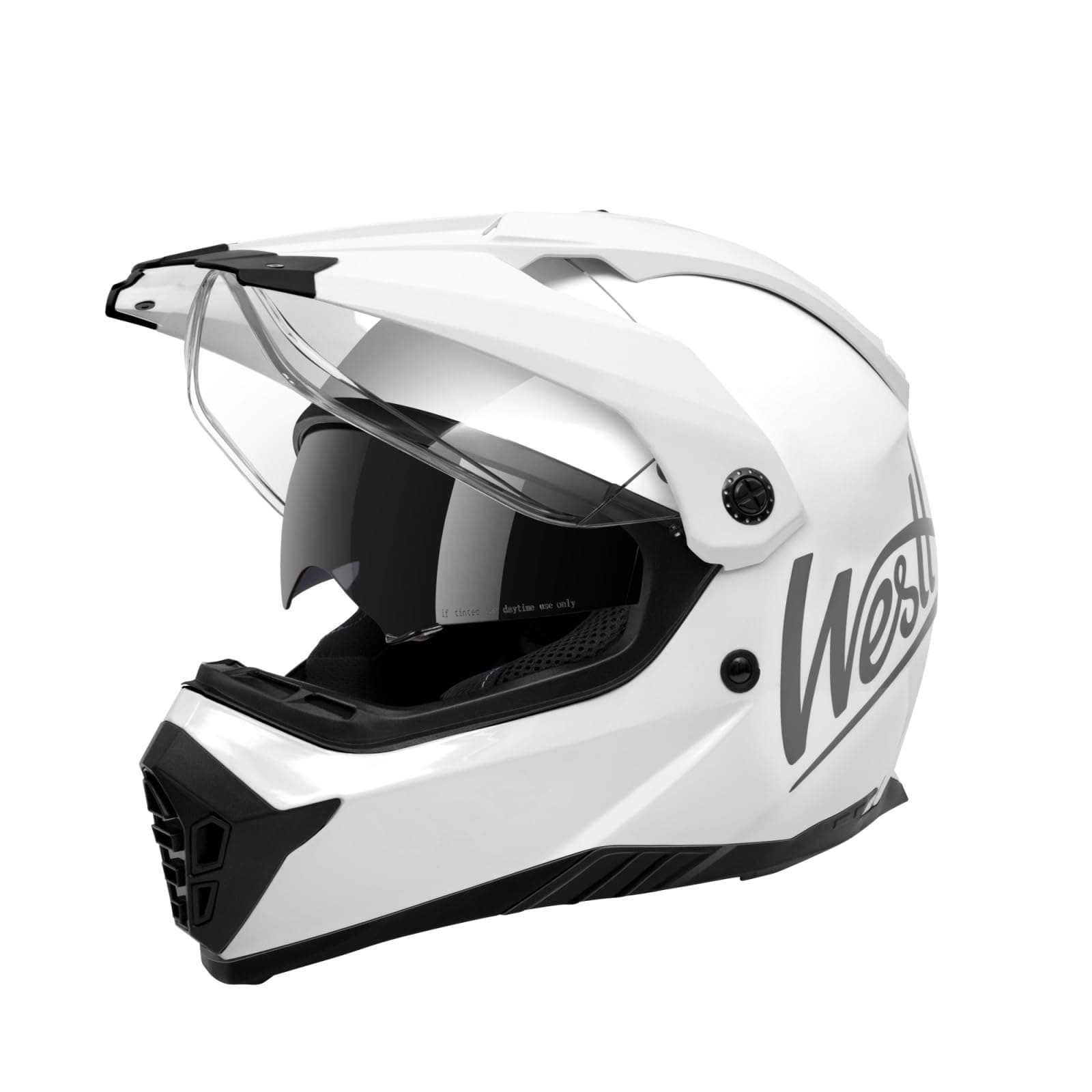 Westt Casco Moto Certificado ECE 22.06 Casco Motocross para Hombre Mujer Certificado ECE 22.06 Casco Enduro con Visera y Parasol Carcasa Robusta de ABS, Forro Lavable, Ideal para Enduro, Ciudad y MTB