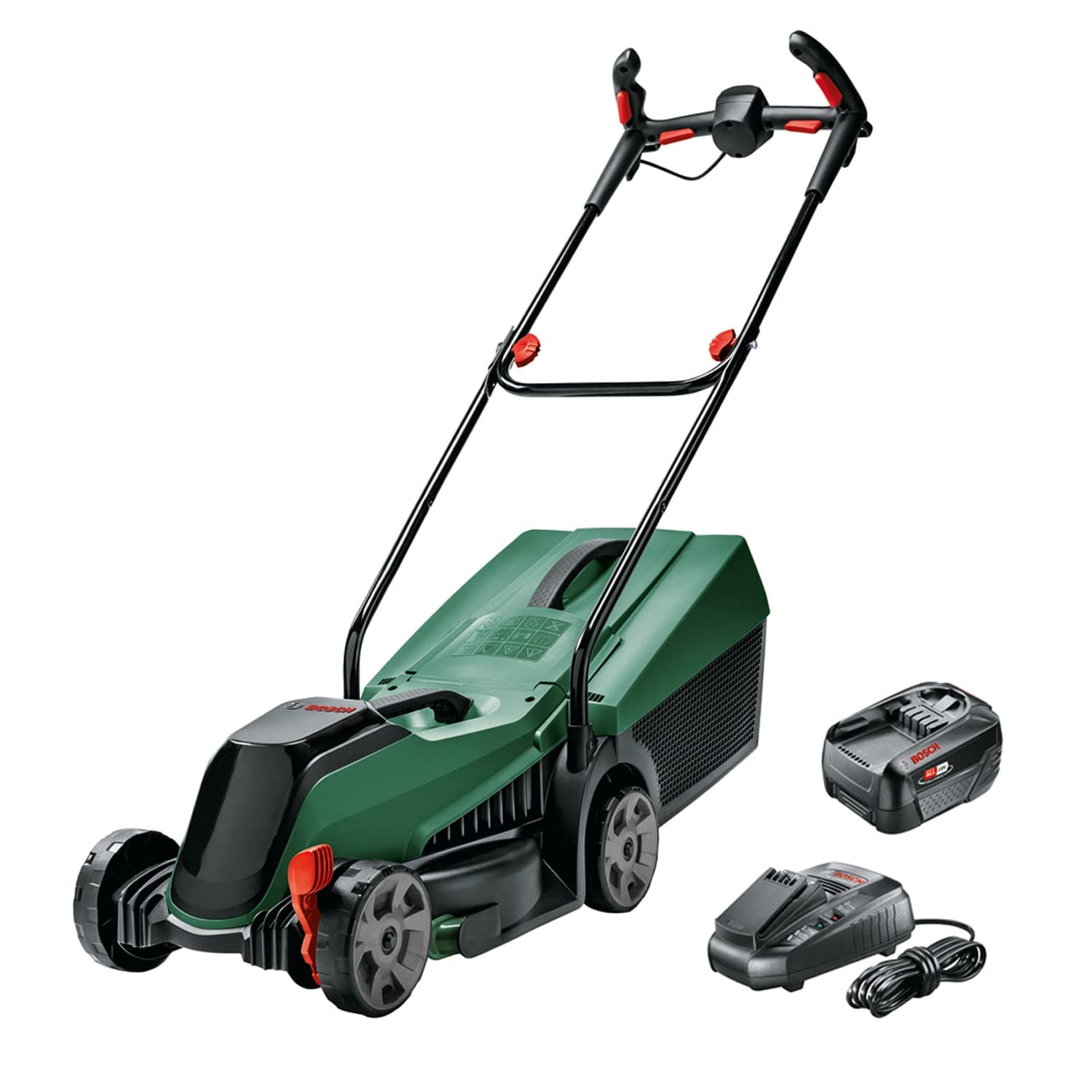 Bosch Tondeuse à Gazon sans Fil CityMower 18V-32-300 (18 V, 1x Batterie 4,0 Ah, Moteur Brushless, Largeur de Coupe : 32 cm, tond Jusqu’à 300 m², dans Une boîte en Carton)