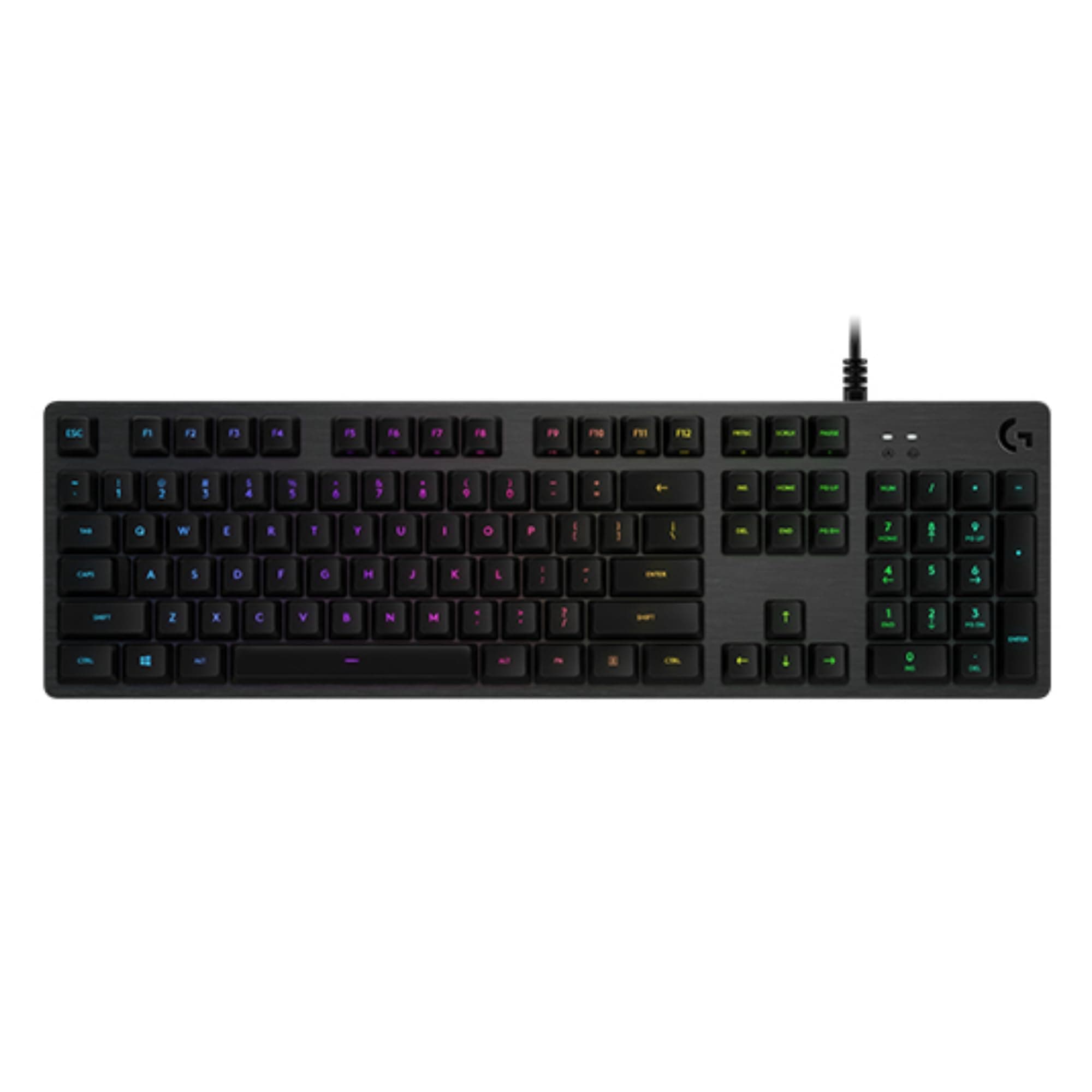 Logitech G G512 Tastiera Gaming Meccanica, RGB LIGHTSYNC, Tasti Retroilluminati, GX Brown Tactile Switch, Telaio in alluminio spazzolato, Tasti Personalizzabili, USB, QWERTY Layout Italiano - Nero