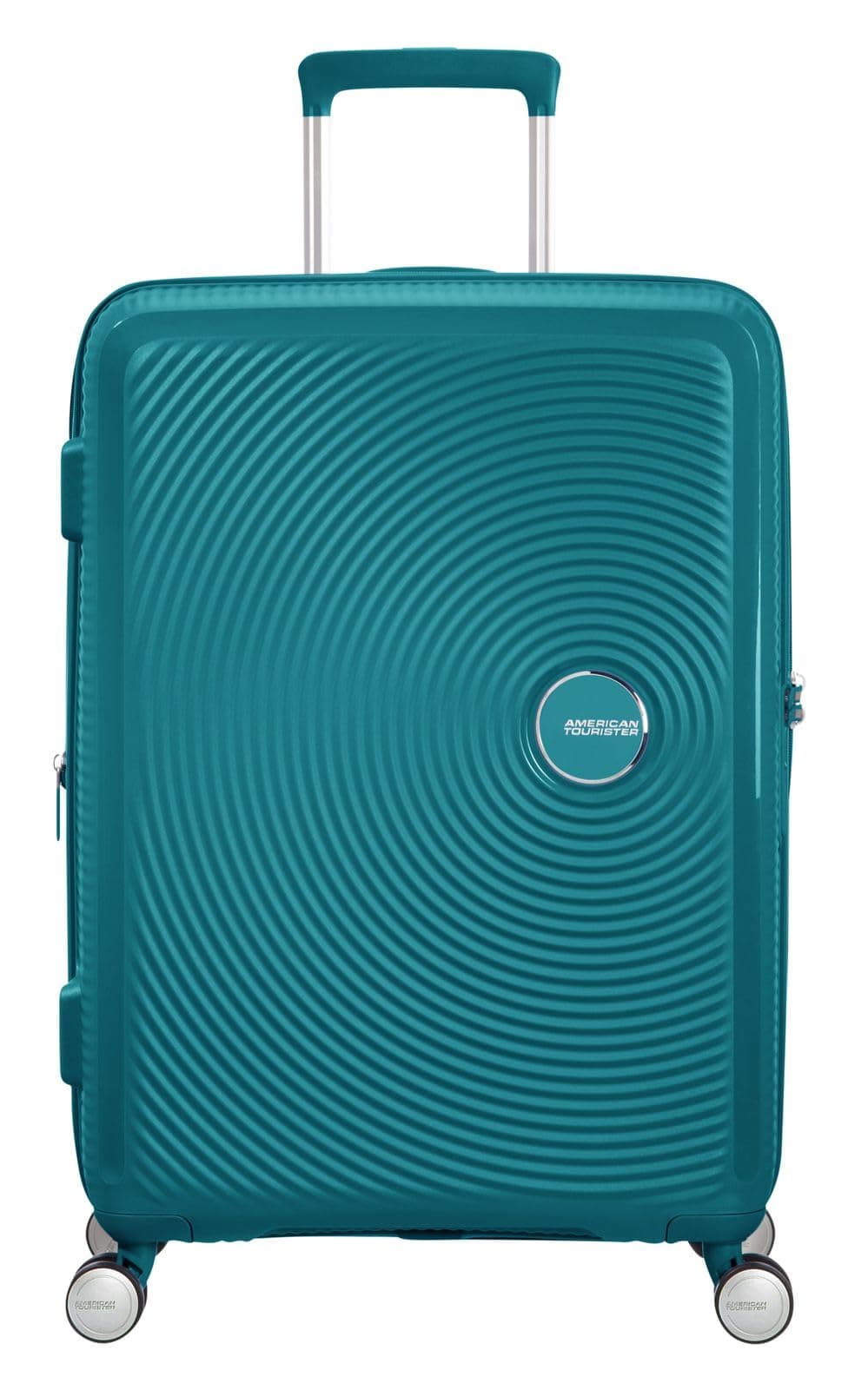 American Tourister Soundbox - Spinner M Expandible Maleta, 67 cm, 71.5/81 L, Verde (Jade Green)