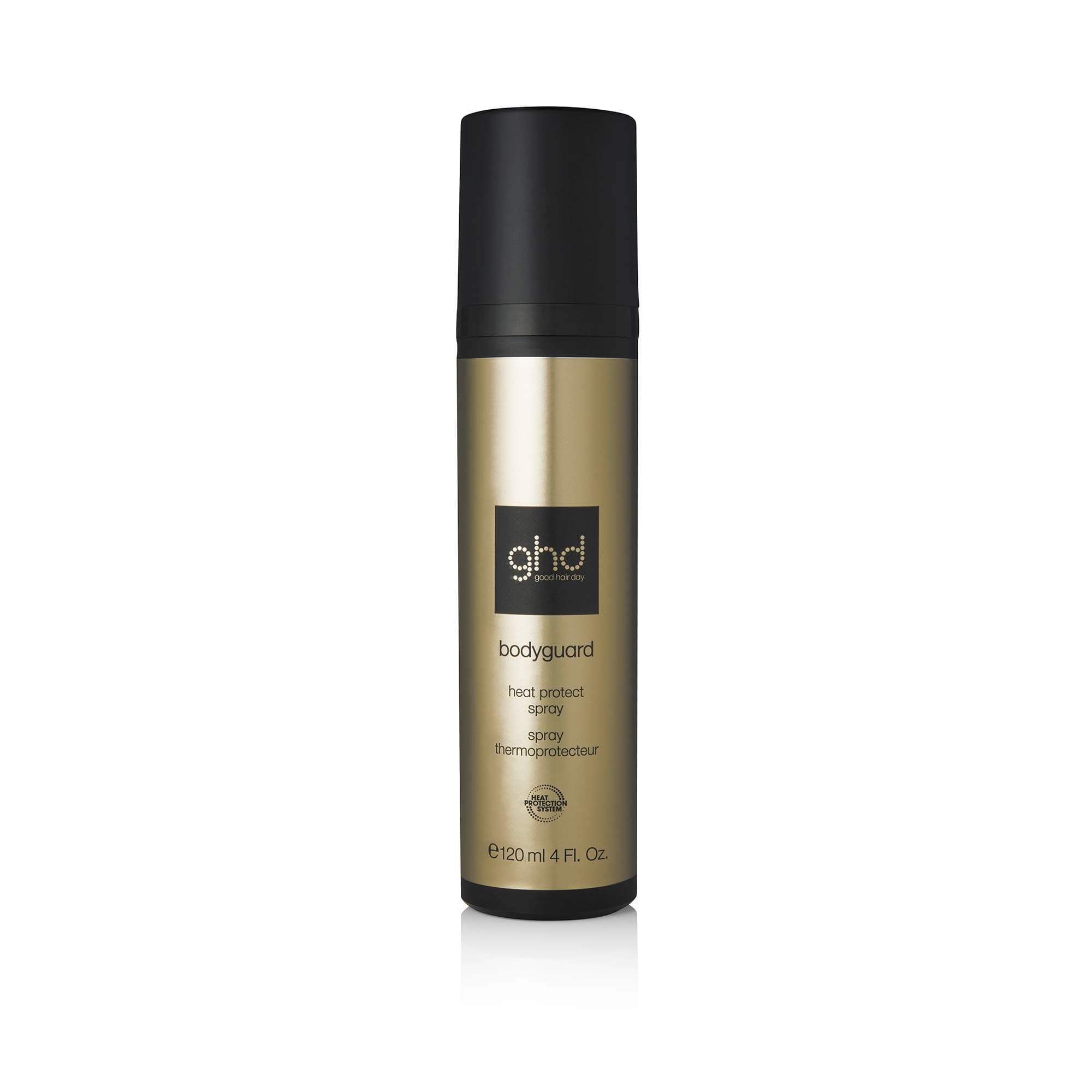 ghd - Spray Thermoprotecteur Cheveux ghd Bodyguard - Protège vos cheveux de la chaleur des outils jusqu'à 230°C - Thermoprotection Tous types de cheveux - Formule Légère Invisible - 120 ml