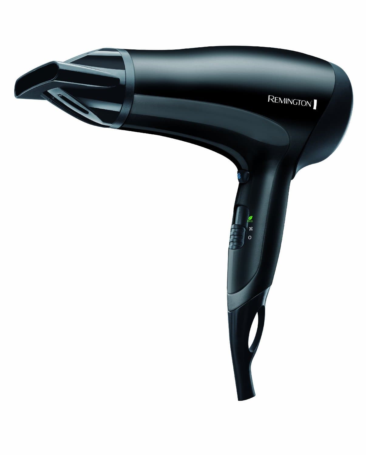 Remington Haartrockner Ionen [leicht & kompakt] Power Dry (2000 W, kompaktes Design, Stylingdüse, 3 Heiz- & 2 separate Gebläsestufen, Abkühlstufe, Eco-Einstellung) D3010