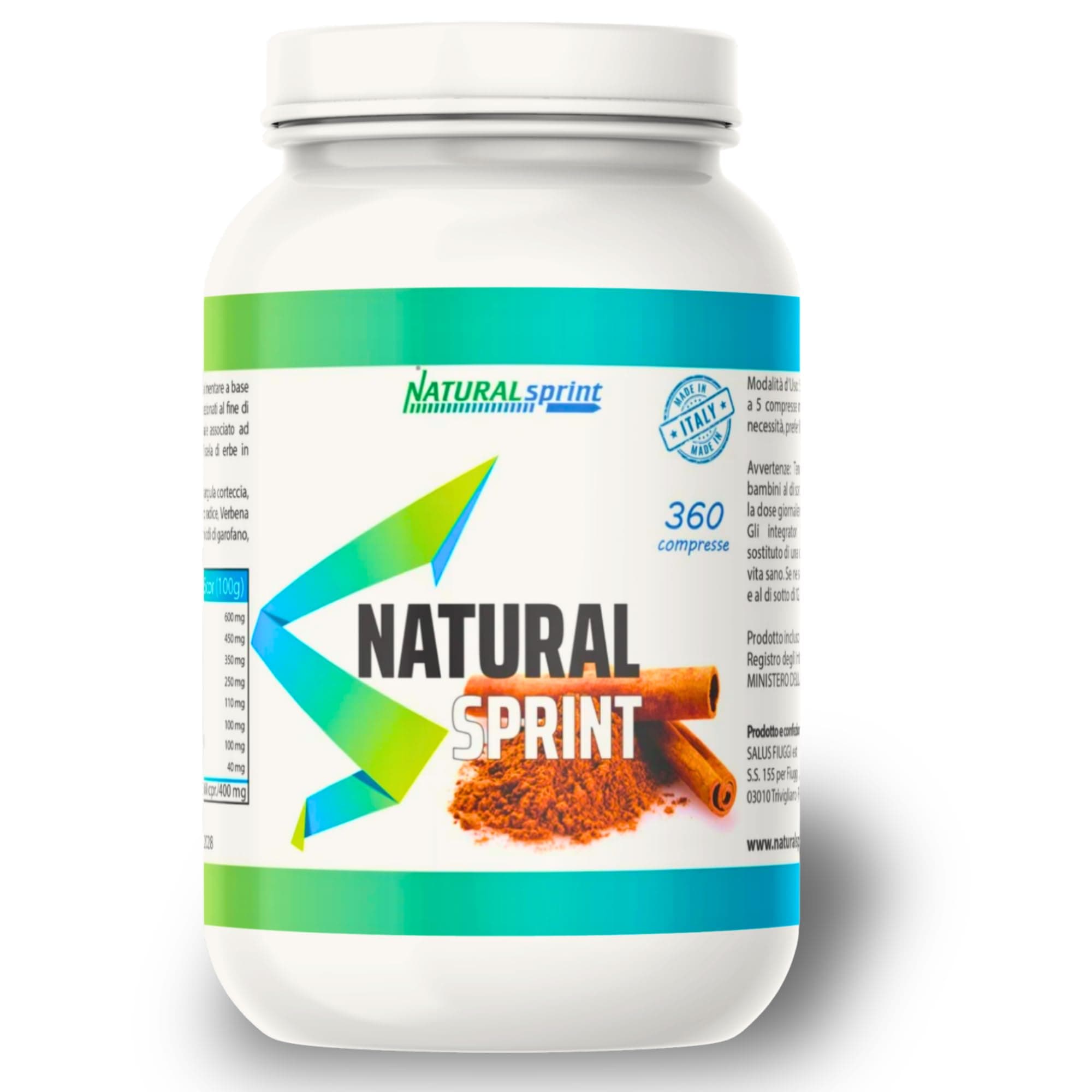 NaturalSprint Lassativo 360 CPR - Transito Intestinale, Lassativo, Naturale, Contro La Stitichezza, Intestino Pigro