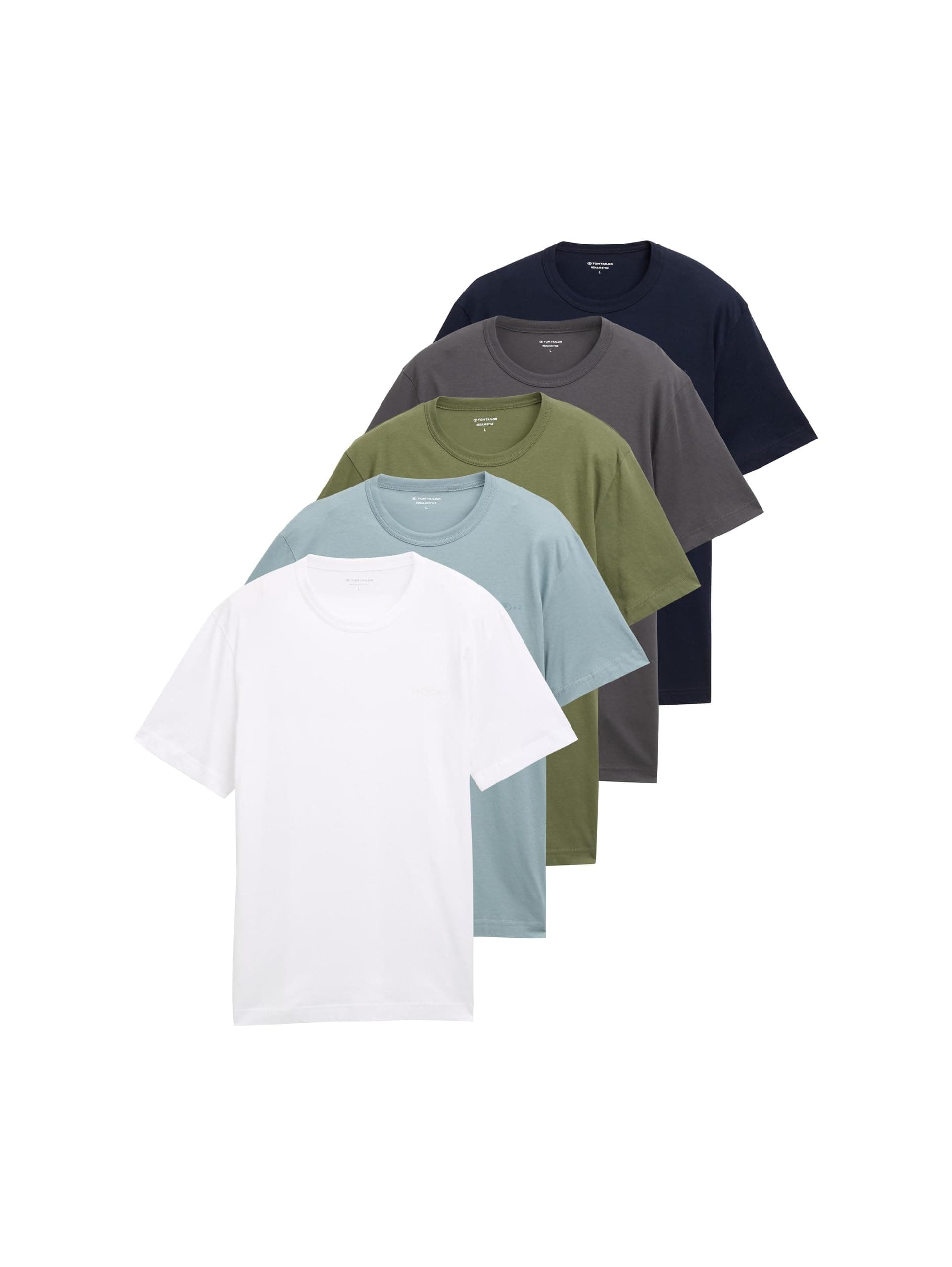 Tom Tailor Herren Multipack T-Shirt
