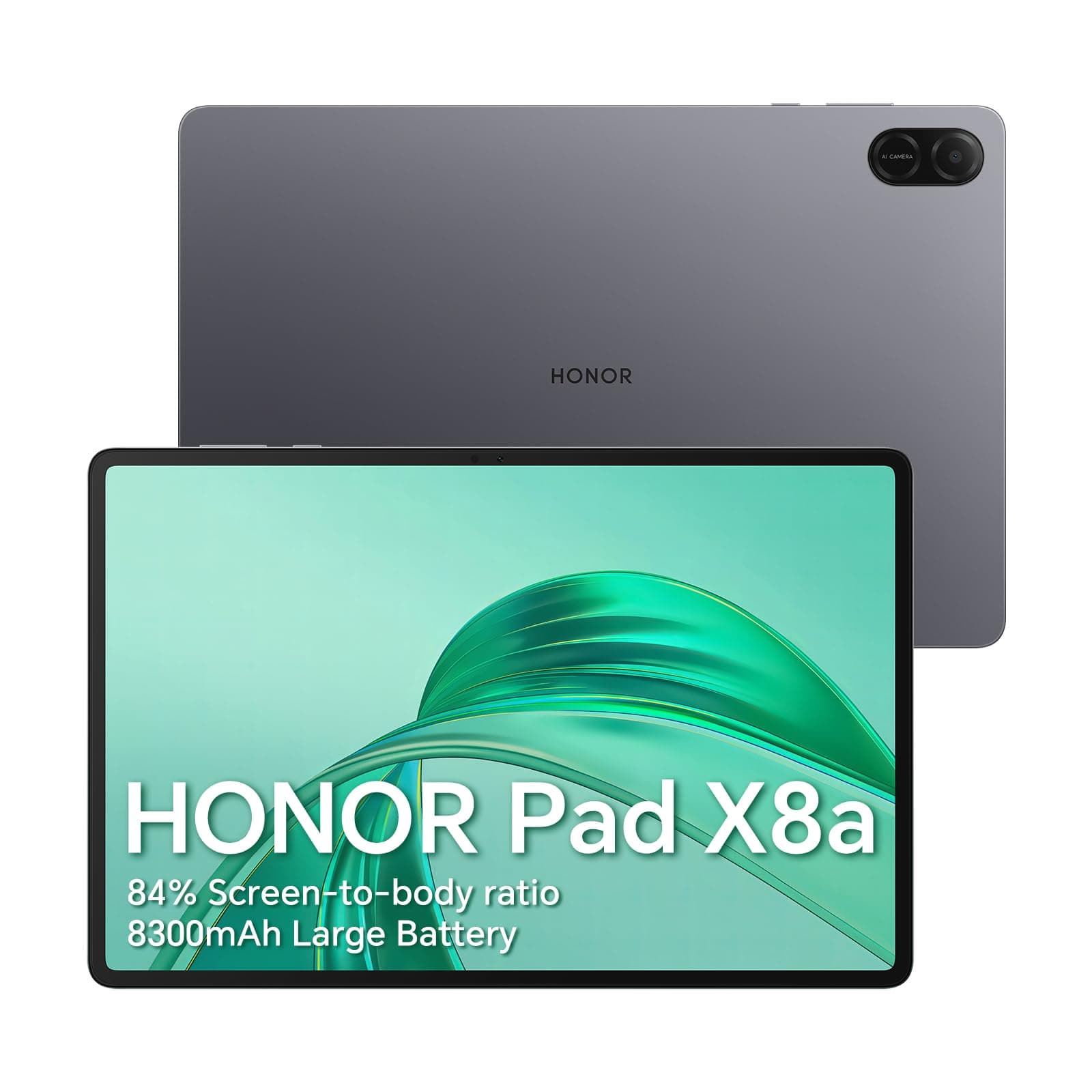 HONOR Pad X8a Tablette 11 Pouces 4 Go+128 Go (Extensible 1 to) Gris | Écran FullView 90 Hz Anti-Fatigue, Batterie 8300 mAh, Corps métal Fin 7,25 mm, 4 Haut-parleurs, Snapdragon 680, MagicOS 8.0