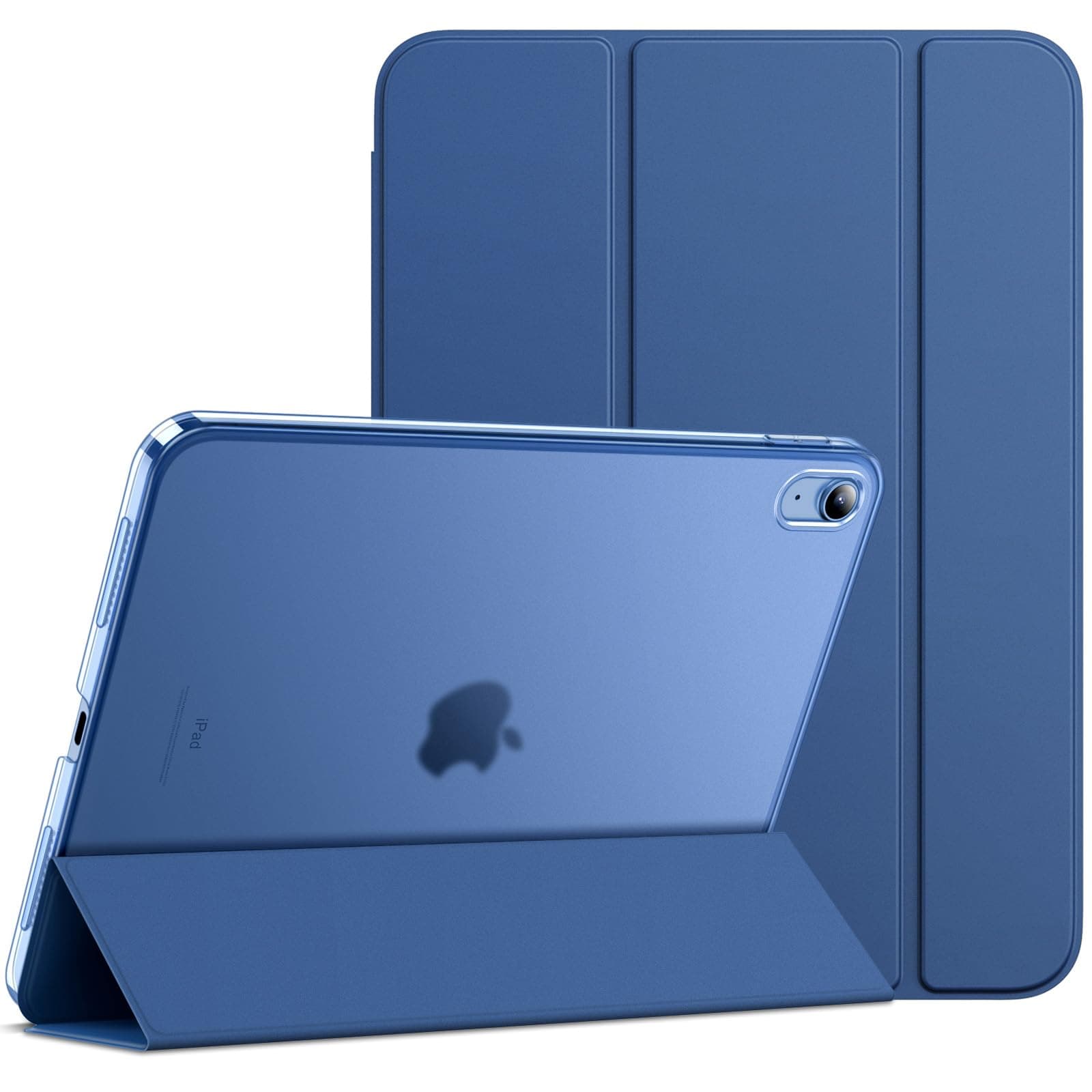 JETech Custodia per iPad (A16) 11a/10a Generazione (2025/2022), Supporto Sottile con Retro Rigido Cover con Auto Svegliati/Sonno (Navy)