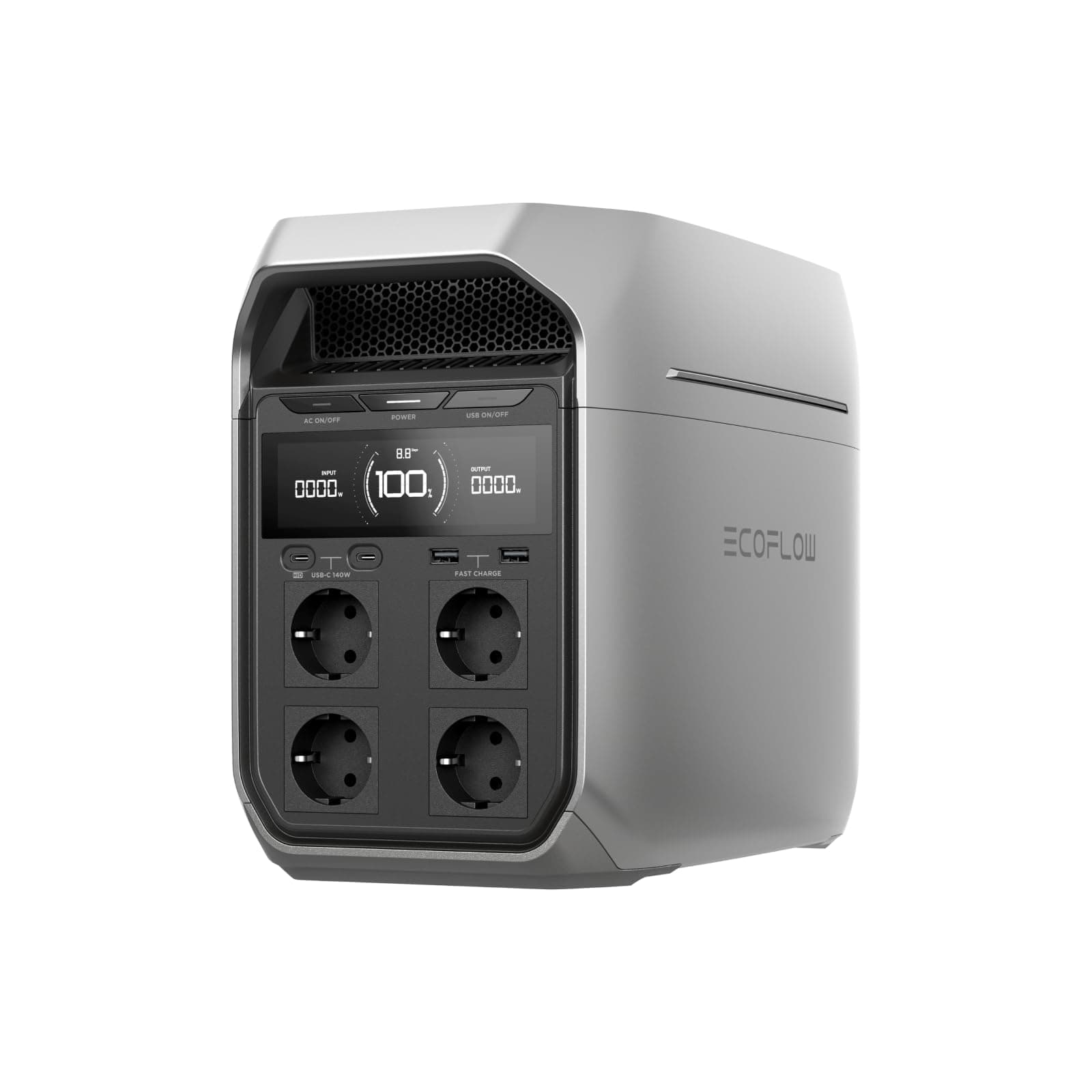 Station électrique portable EF EcoFlow DELTA 3 Plus,1024 Wh de capacité, batterie LFP, charge en 56 min, seuls quelques petits défauts dans l'emballage, le produit n'a pas été utilisé (Reconditionné)