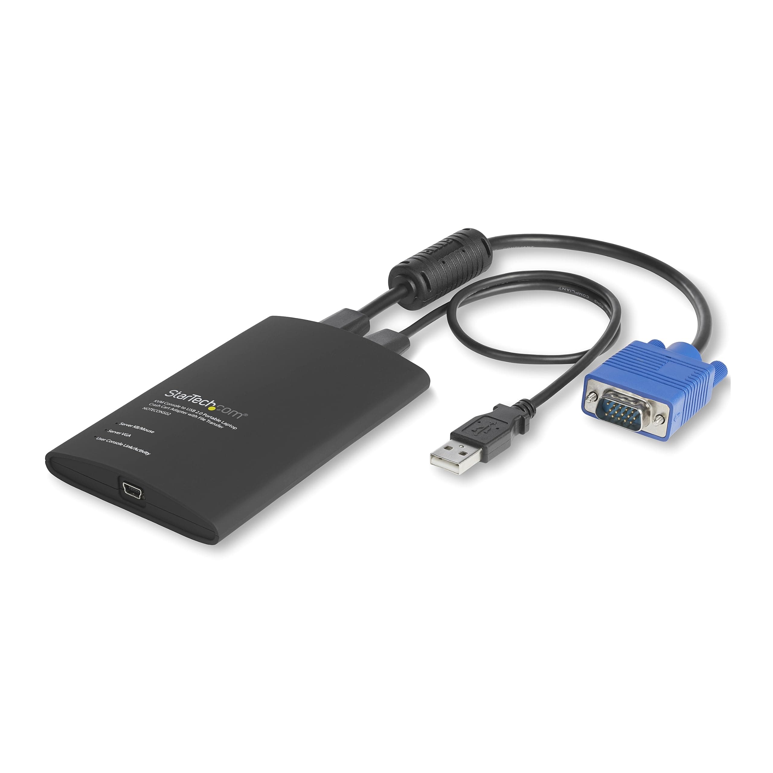 StarTech.com Adaptateur Crash Cart USB - Adaptateur Crash Cart KVM USB pour Ordinateur Portable - Crash Cart de Salle de Serveurs - Datacenter Crash Cart - Crash Cart Informatique (NOTECONS02)