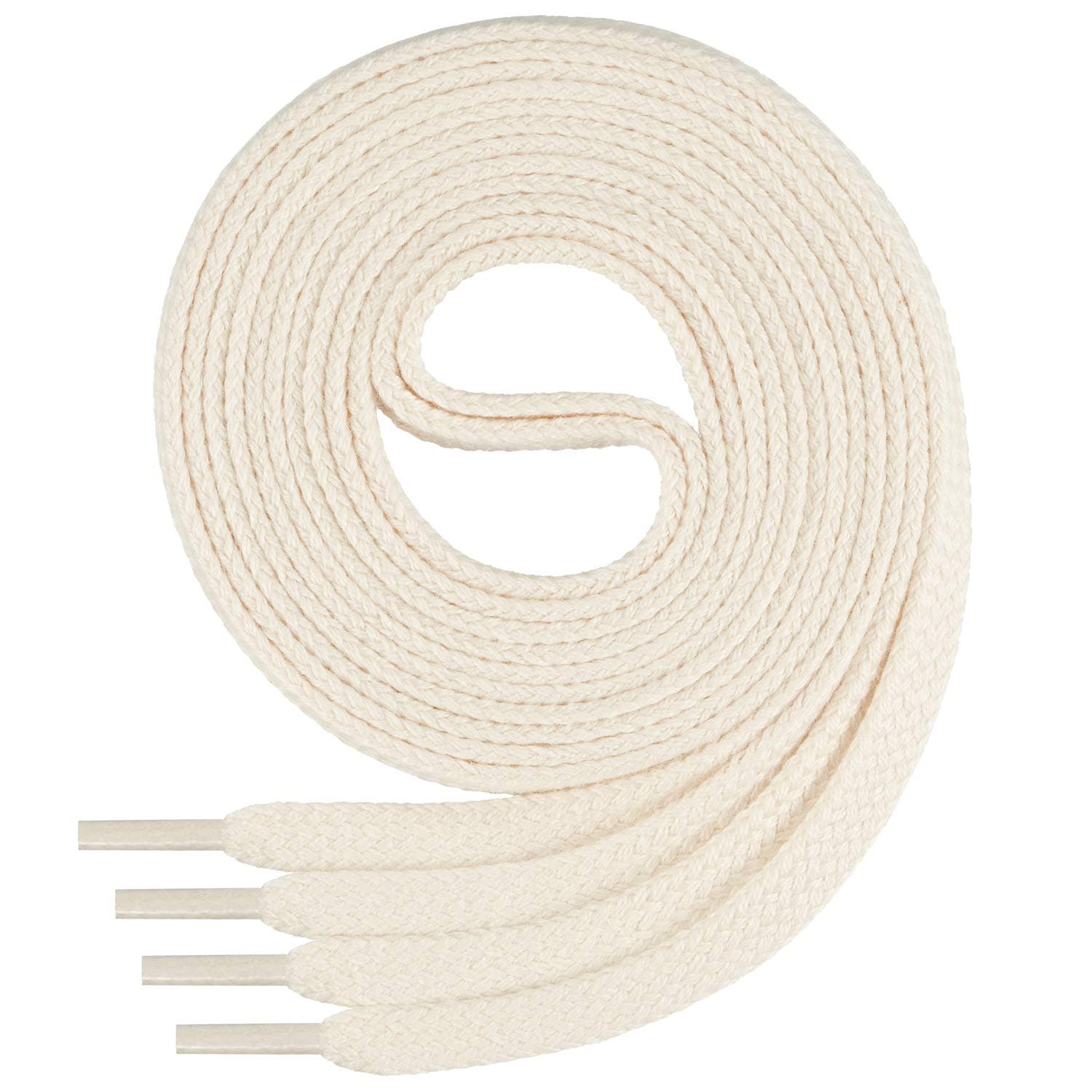 Di Ficchiano Lacets de qualité plats - environ 7,0 mm de large - en 100% coton, indéchirable, 16 couleurs, longueur de 45 à 200 cm