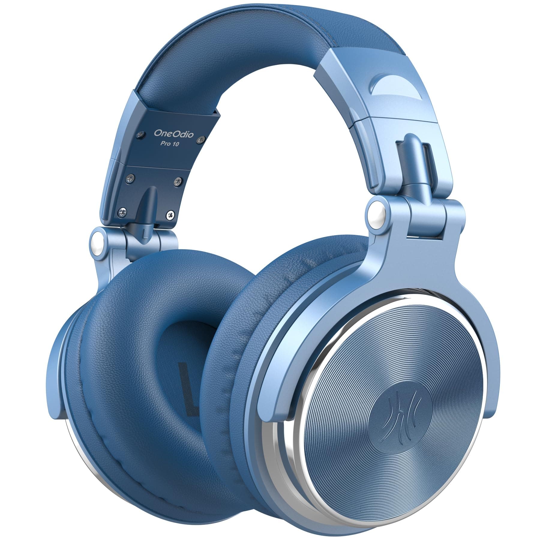 OneOdio Pro10 Auriculares DJ con Cable, Estéreo de Mezcla y Monitor de Estudio, 50mm Controladores, 3.5 y 6.35mm Conector de Audio para PC AMP Grabación de Teléfono Piano Guitarra,Azul Celesteo