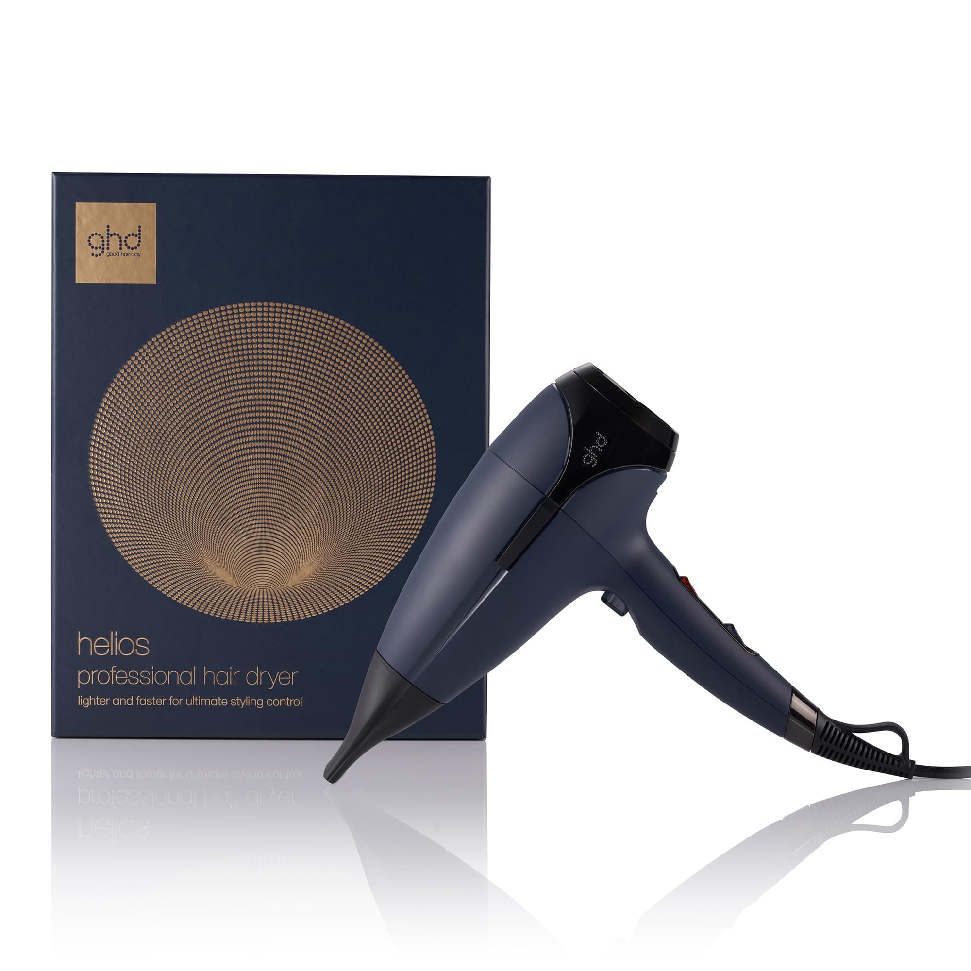 ghd Helios - Secador de Pelo Profesional, Ligero, Secado Rápido, Máximo Control del Peinado - Para Todo Tipo de Cabello - (Enchufe Europeo)