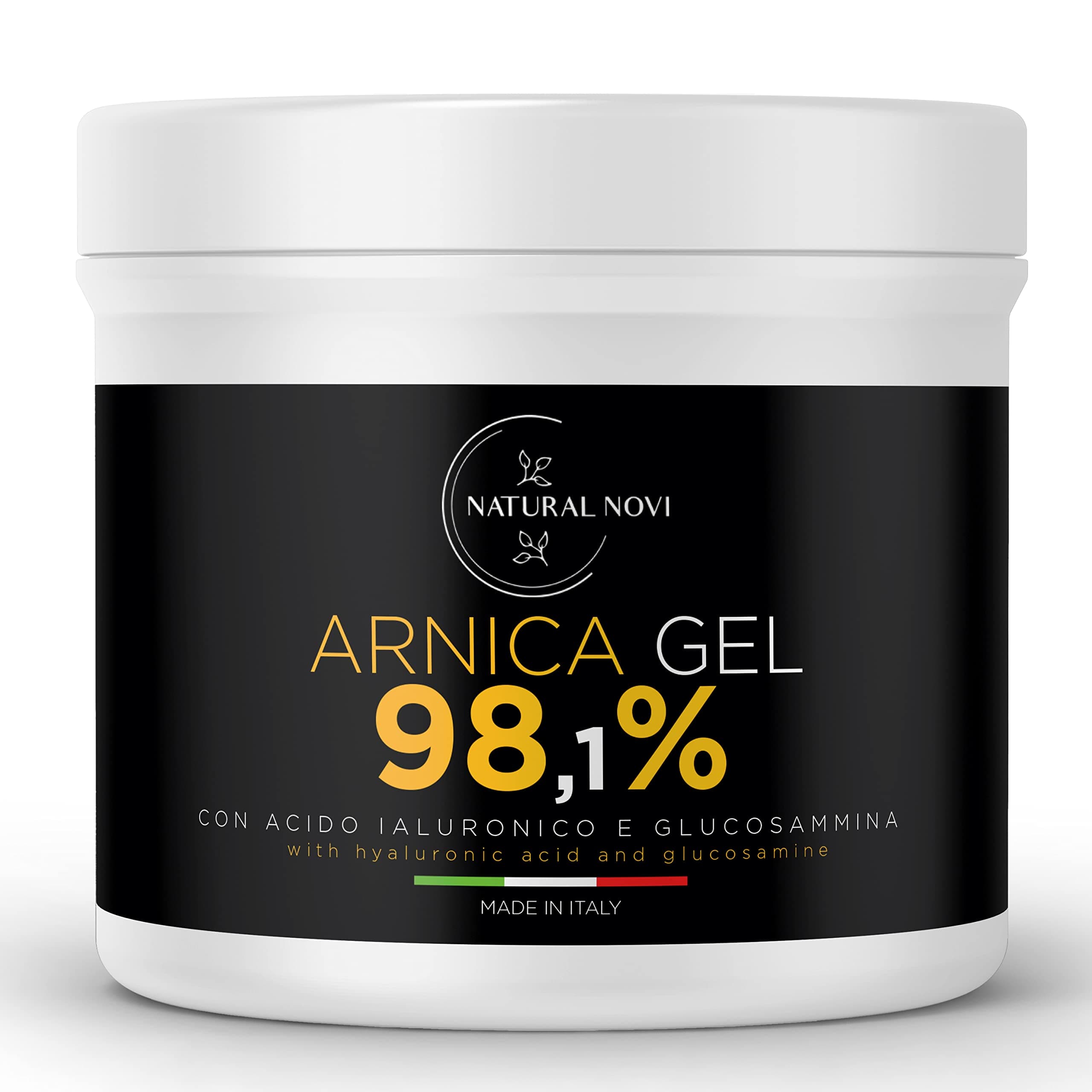 Arnica per Cavalli Uso Umano 98,1% 550ml con Acido Ialuronico, Glucosamina, Menta, Lavanda