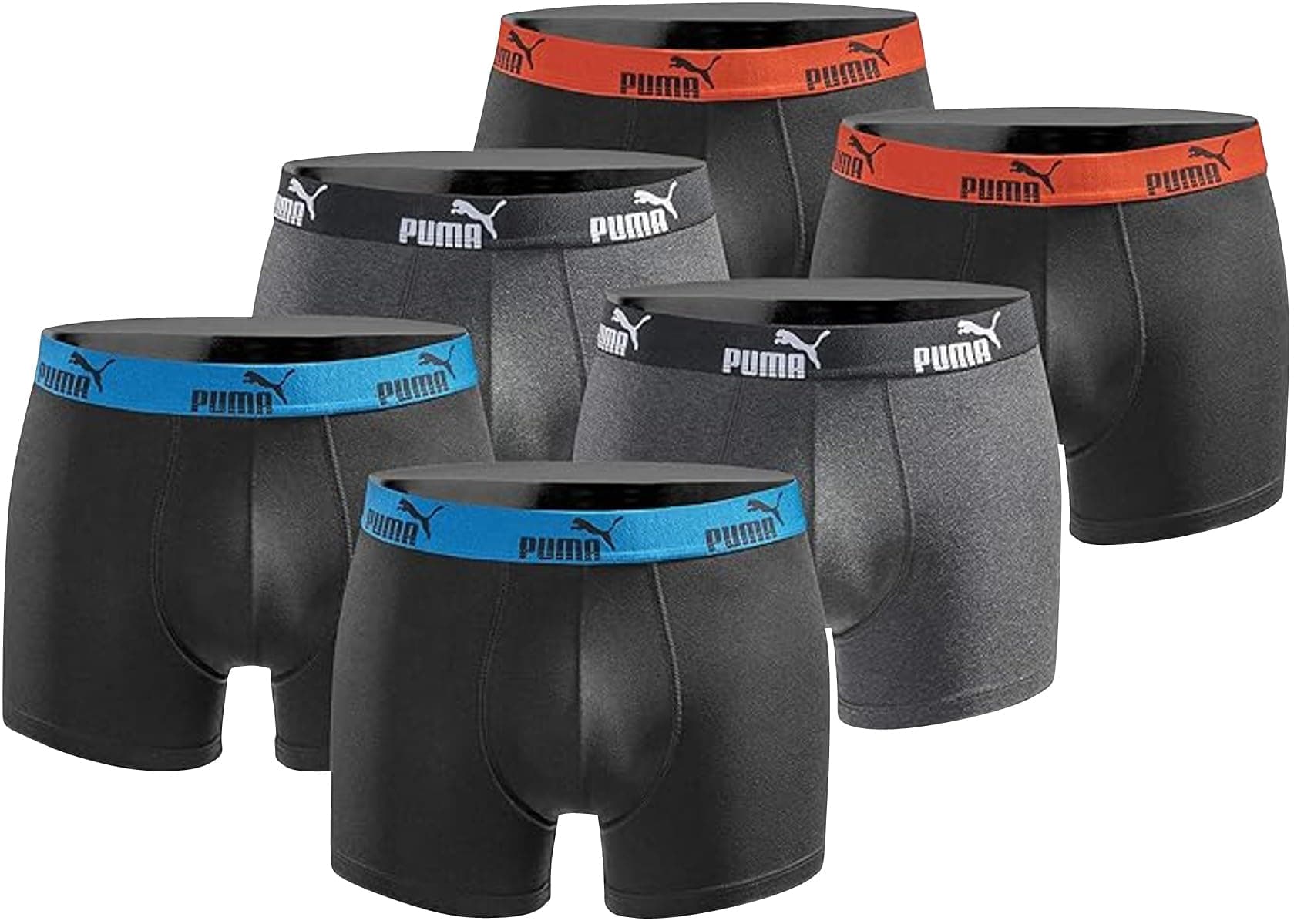 Puma Boxershort Unterhose 6er Pack Herren Basic Black Limited Edition