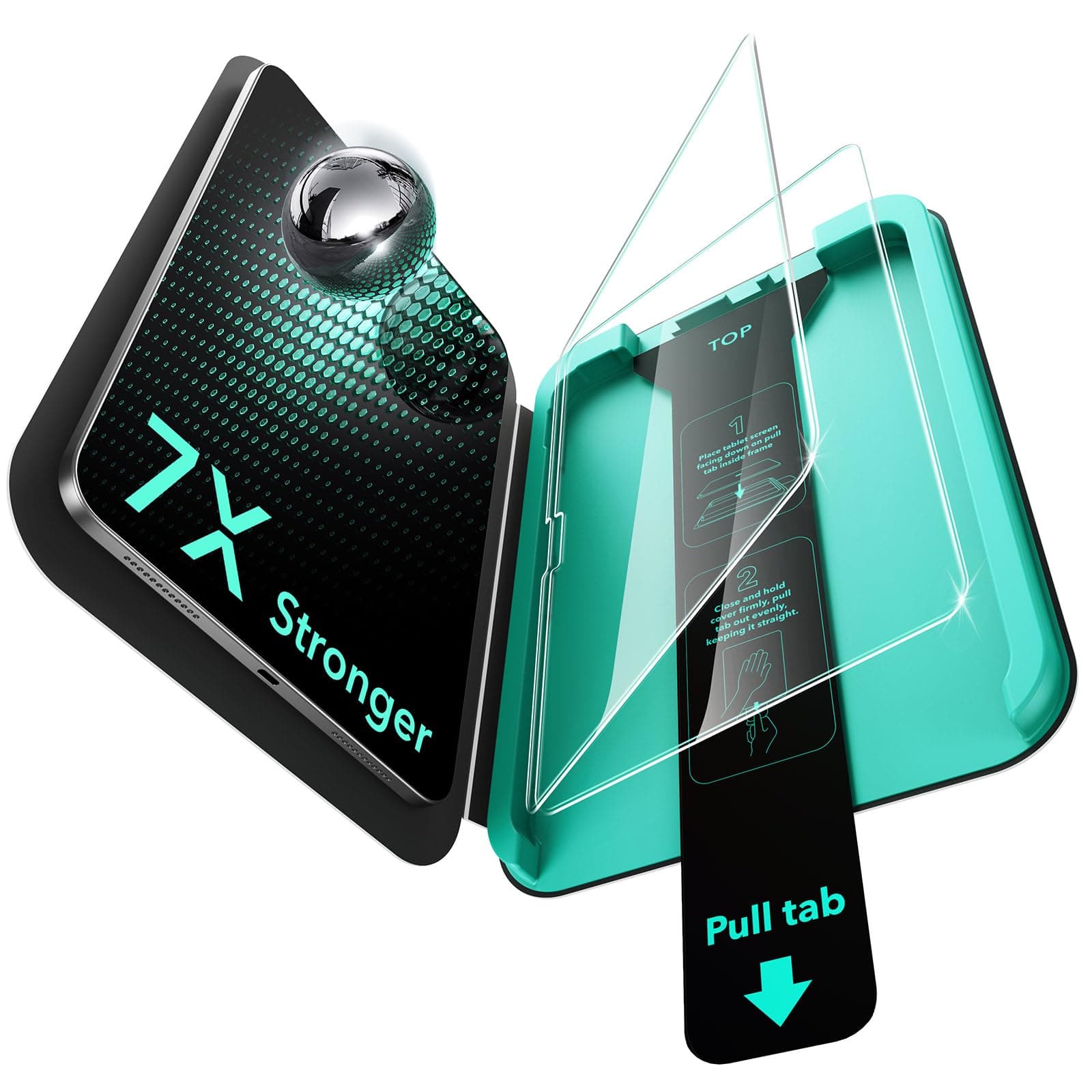 ESR 2 Stück Armorite Schutzfolie für iPad 11. /10. Generation A16/A14 (11/10,9 Zoll, 2025/2022), 9H Panzer Schutz Glas mit UltraFit Ablage, Militärstandard, Kratzfest, HD Klar, Staub- und Blasenfrei