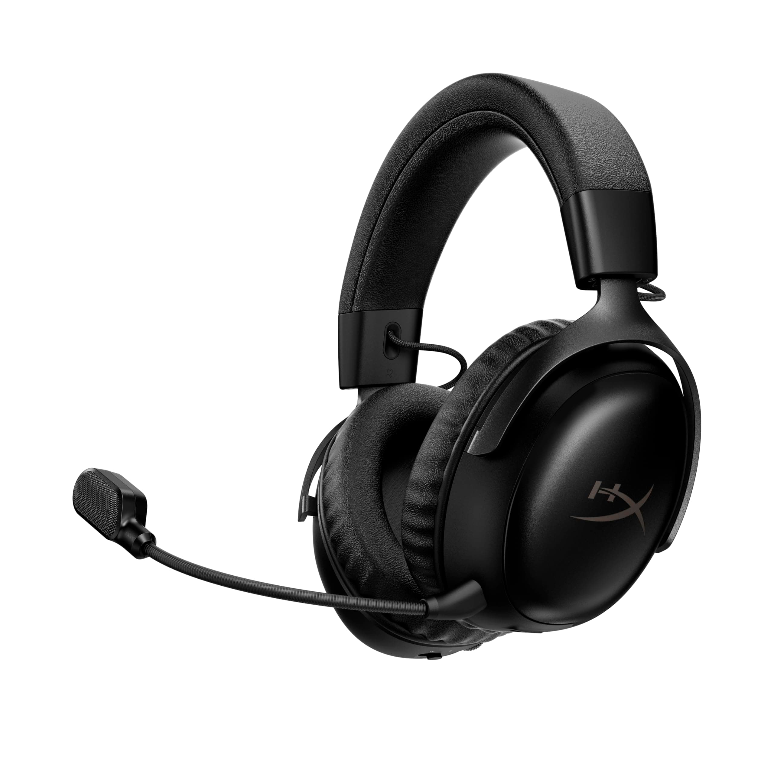HyperX Cloud III S - Auriculares Gaming inalámbricos, Bluetooth, 2.4Ghz, PC, PS5, Xbox, Drivers 53 mm, DTS, micrófono 10mm, batería hasta 200h, Negro