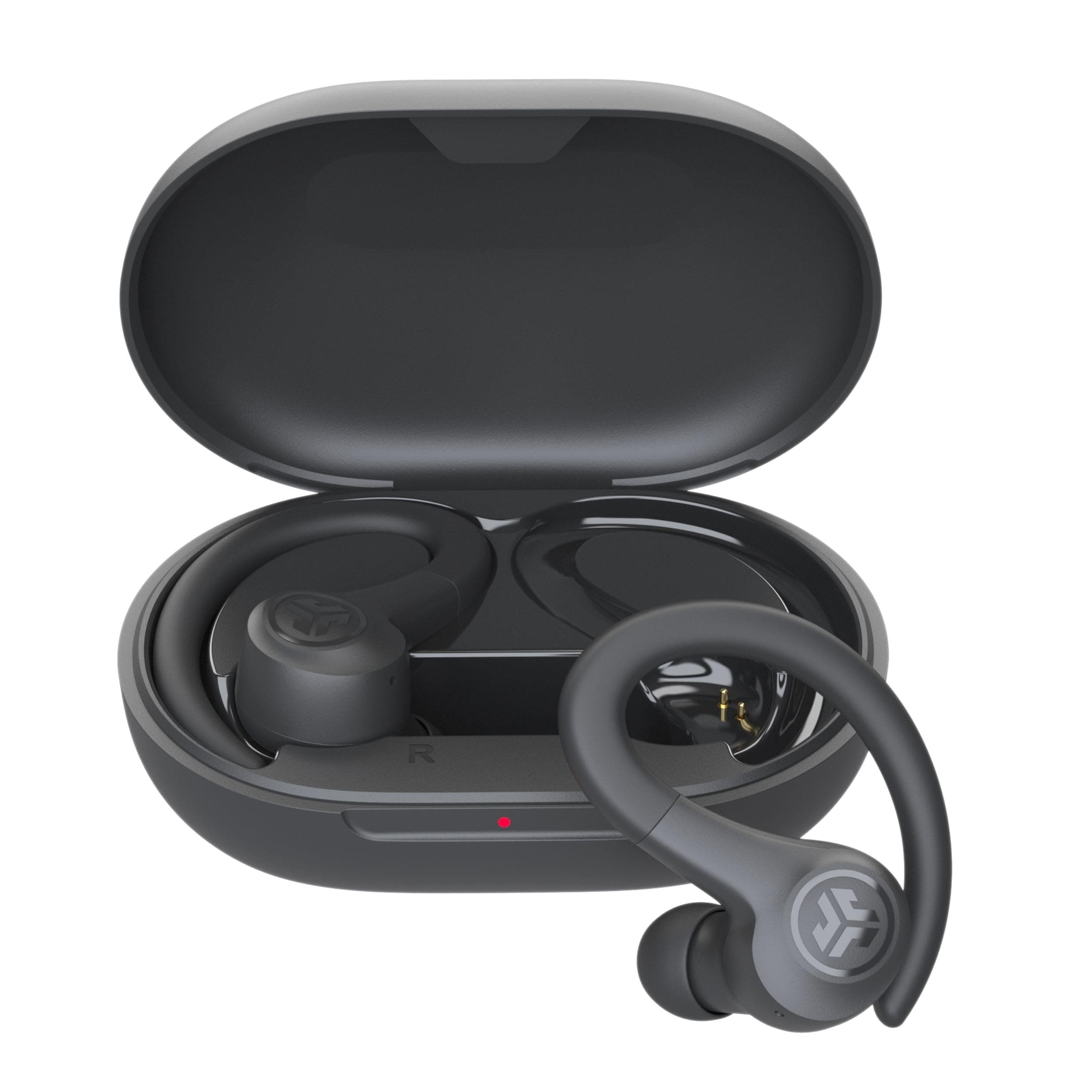 JLab Go Air Sport+ Cuffie Bluetooth Sport Running, Auricolari Sport, Resistenti al sudore IP55, 35ore di riproduzione Bluetooth, Applicazione, Chiamate Chiare C3, Cuffie in ear, Grafite