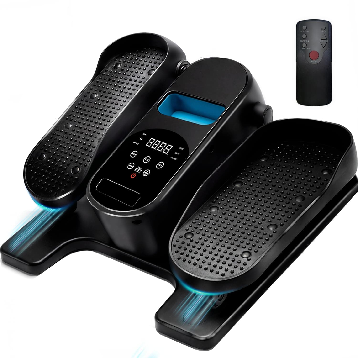 Amonax Pedaleador Eléctrico Motorizado, Elíptica para Pedalear Sentado, Mini Pedaleador para Ancianos, Ejercitador de Piernas Cardiovascular Debajo del Escritorio para Casa