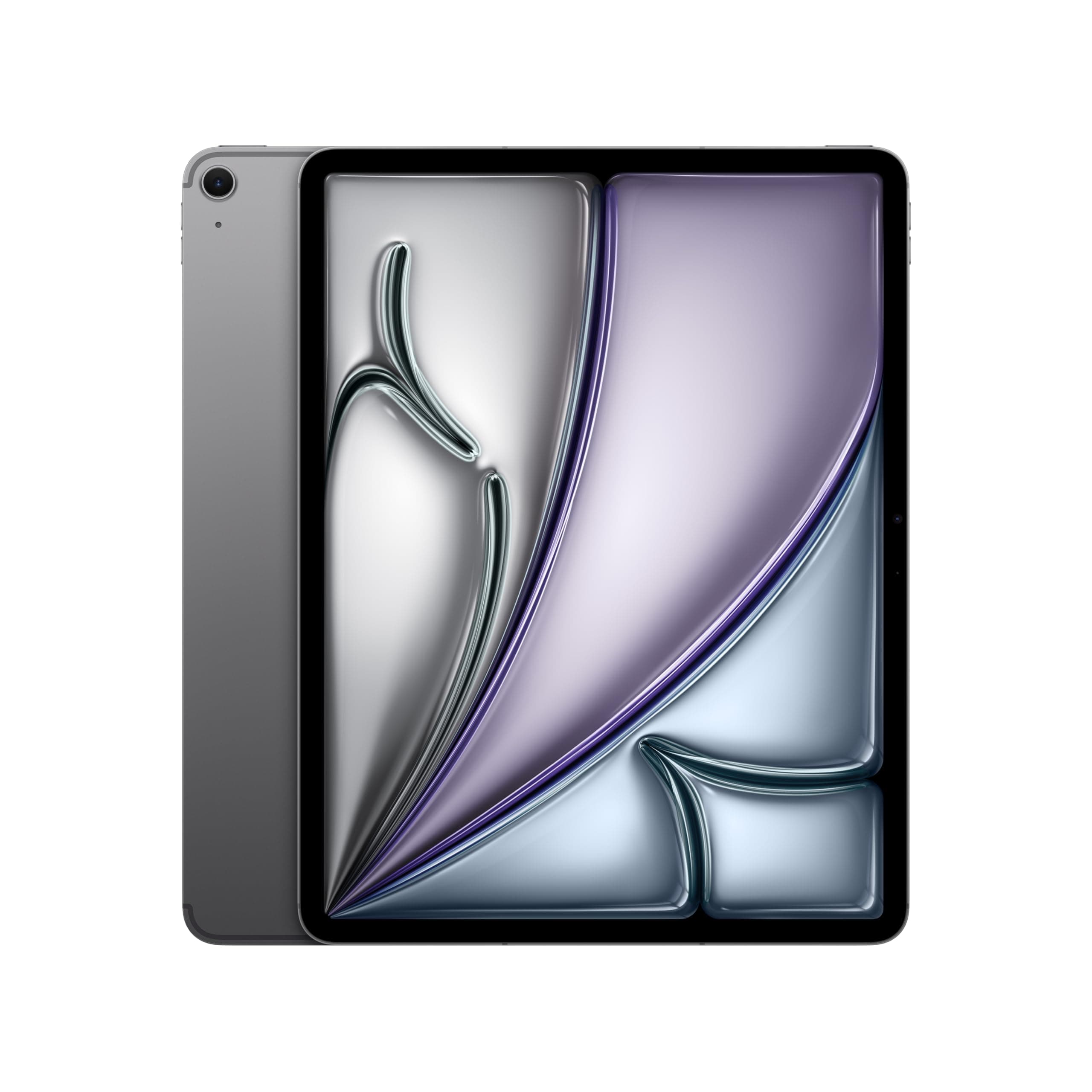 Apple iPad Air 13" mit M3 Chip: Apple Intelligence, Liquid Retina Display, 256 GB, 12 MP Frontkamera/Rückkamera, WLAN 6E + 5G Mobilfunk, Touch ID, Batterie für den ganzen Tag – Space Grau
