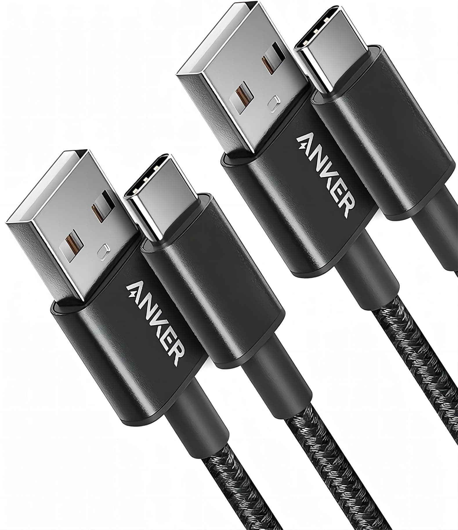 Anker USB C Kabel, [2 Stück 0,9m] 3.1A USB auf USB C Kabel, Schnellladekabel USB C Ladekabel für iPhone 17 Pro Max/16/15/14 Serie, Samsung Galaxy S25/S24, MacBook Pro/Air, iPad Pro/Air