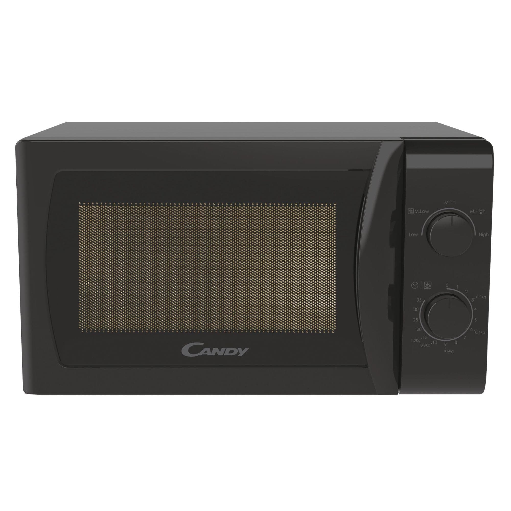 Candy Idea CMW20SMB Four Micro-ondes 700 W 20L, Fonction Décongélation, Plateau Tournant, Noir