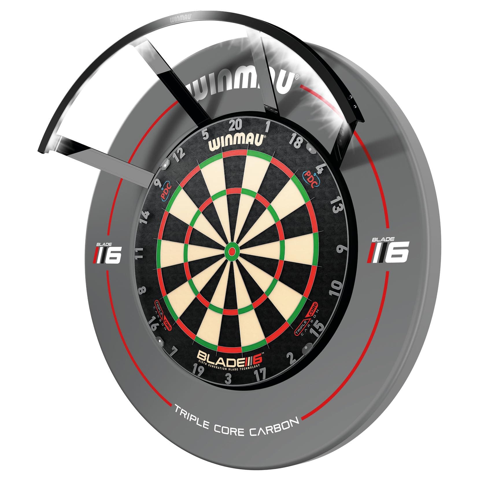 Winmau Polaris Dartboard Licht und Zubehör