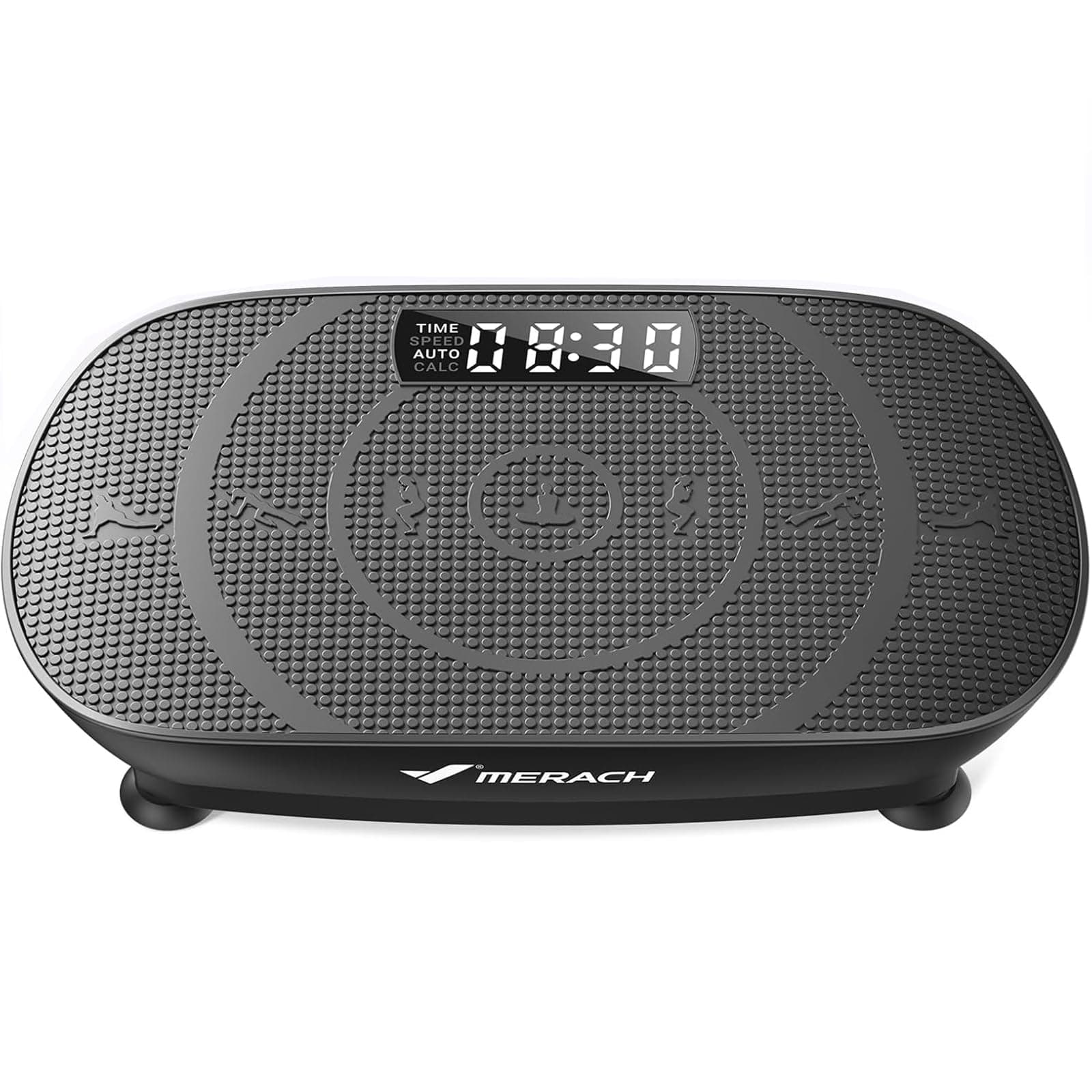 MERACH Plateforme Vibrante, Plaque Vibrante Puissante pour Le Renforcement et la Mise en Forme des Muscles, Contrôle Automatique de la Vitesse, Haut-Parleur Bluetooth Intégré
