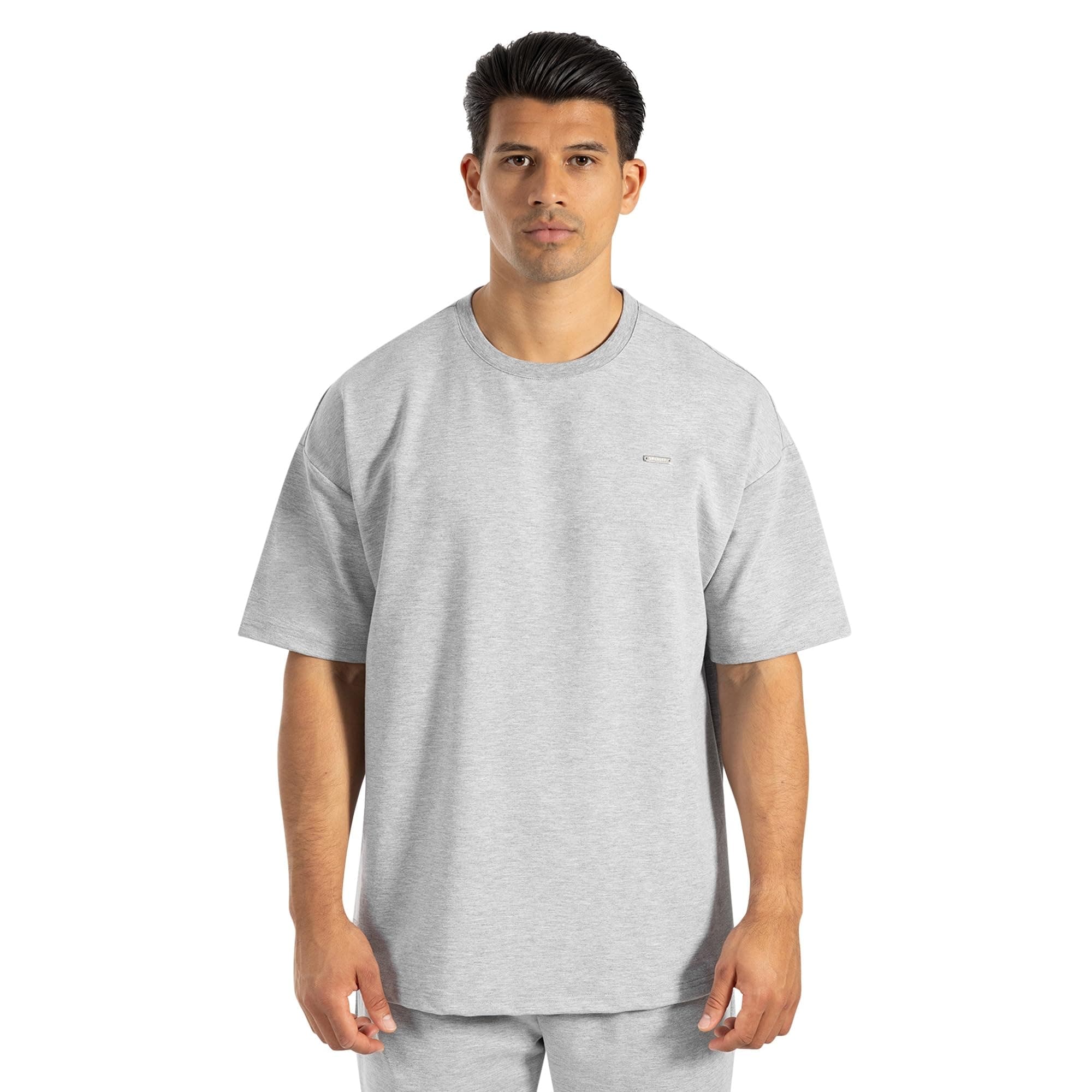 SMILODOX T-Shirt Herren Thiago, locker geschnittenes Kurzarm Shirt, Oversize Oberteil weiches Material, weiter Fit Top, ideal für Alltag, Freizeit, Training, Sommer & sportliche Looks