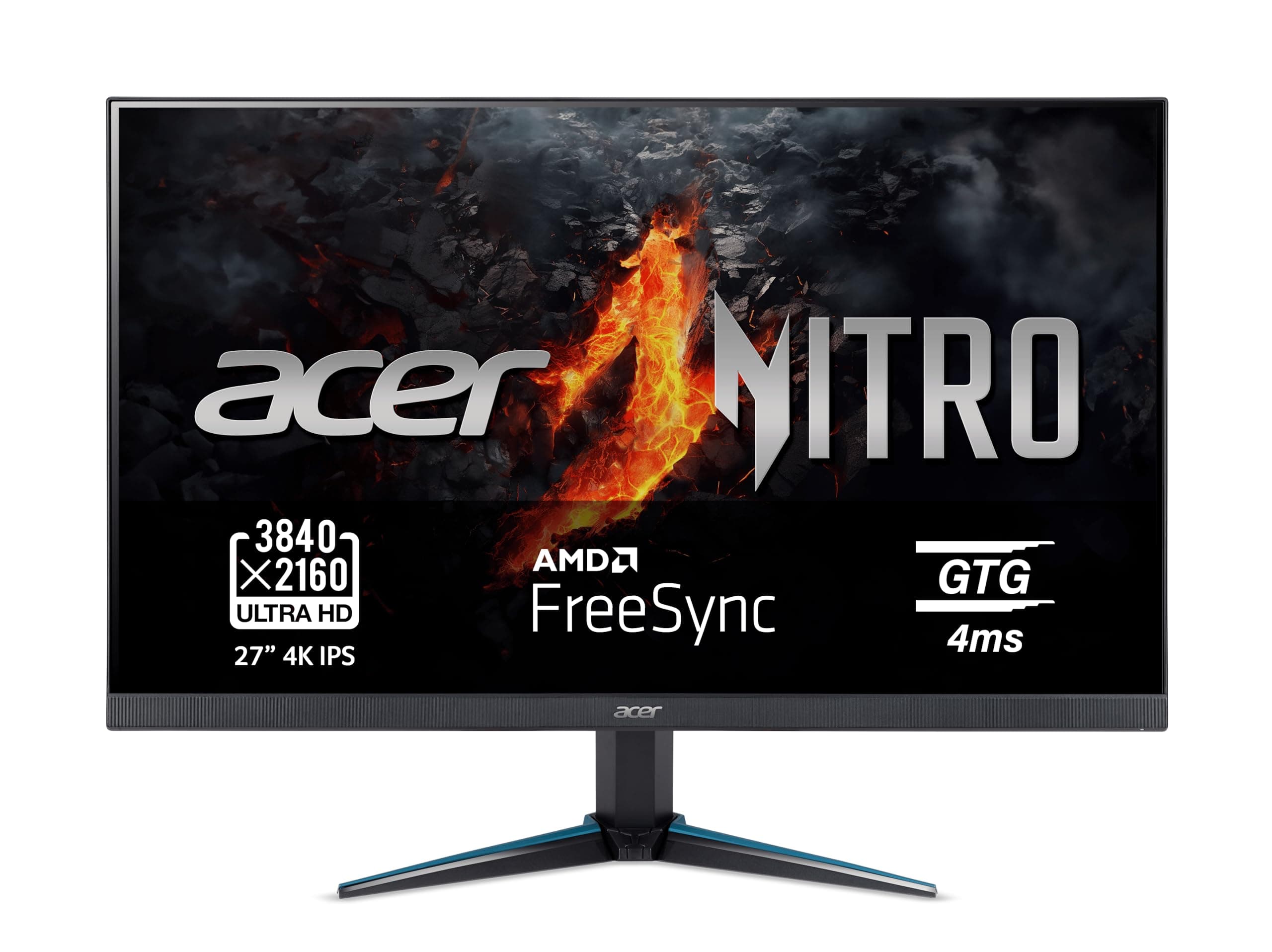 acer Nitro VG270K L - Monitor Gaming 27" 4K UHD IPS (68,6 cm, 3840x2160, 16:9, 350 Nits, Tiempo de Respuesta 4ms VRB, HDR10, HDMI 2.0/DP 1.2) Monitor PC Gaming, Color Negro