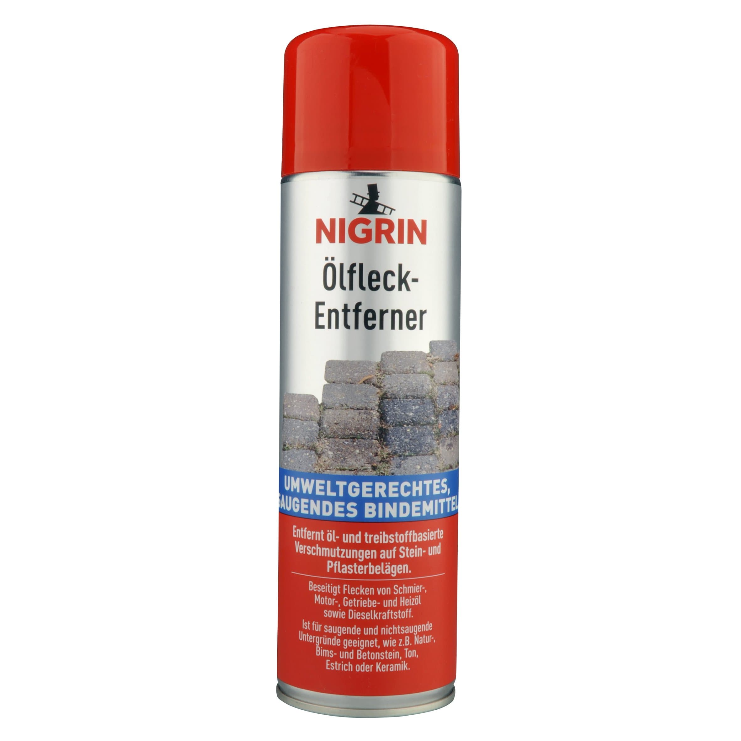 NIGRIN Ölfleck-Entferner, entfernt öl- und treibstoffbasierte Verschmutzungen, 500 ml, Grün