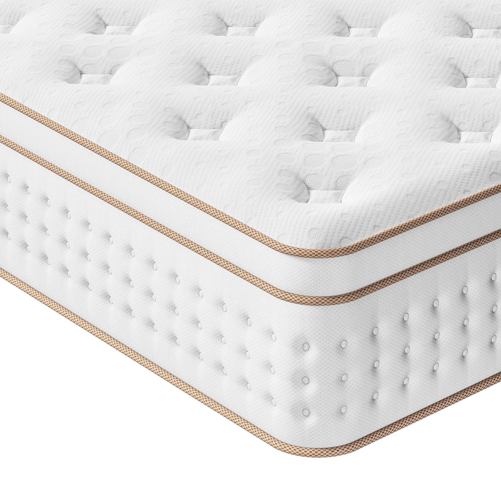 Vesgantti 120x190x30cm Materasso una Piazza e Mezza Ibrido | Molle Insacchettate Indipendenti, Supporto Bordo e Isolamento Movimenti, Media Fermezza, Certificato OEKO-TEX