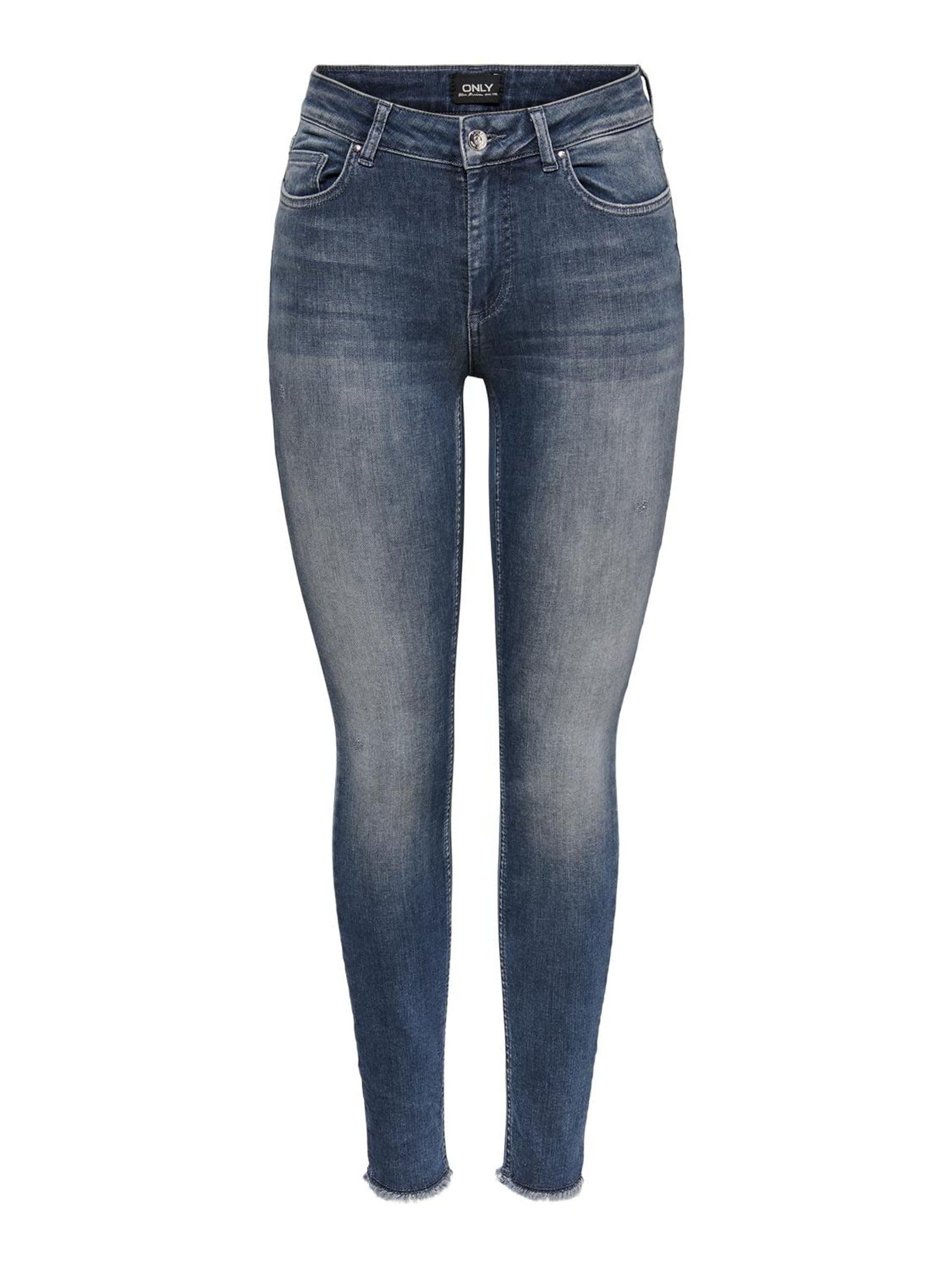 ONLY Female Skinny Jeans ONLBLUSH Mittlere Taille Skinny Fit Knöchellang Jeans