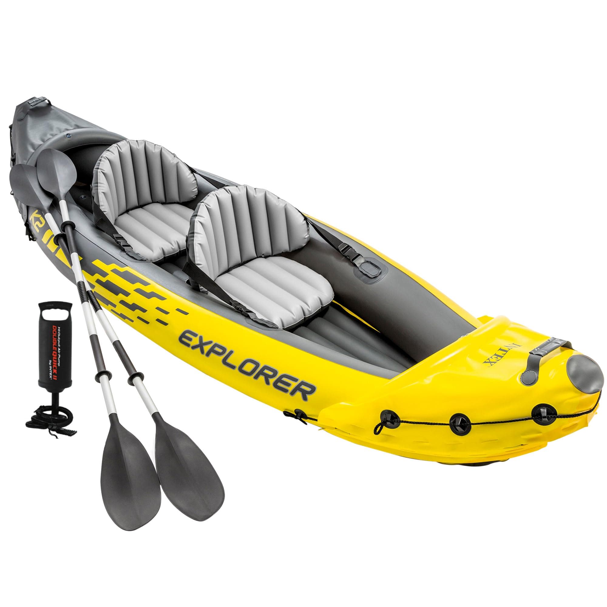Intex Set Kayak Explorer k2-2 pers (Inclus rames et gonfleur)