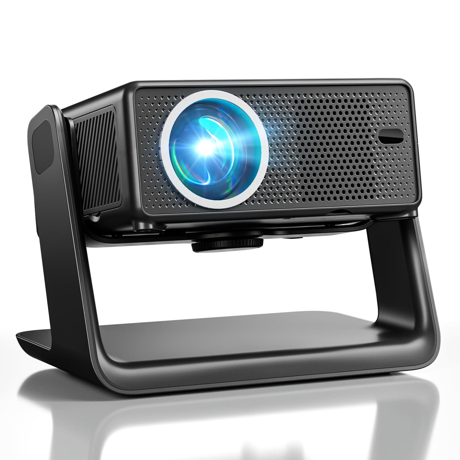 Videoprojecteur Compatible avec Netflix 28000 Lumen, Einyoumily Projecteur Video 4K Supporte 1080P, WiFi6 et Bluetooth, Retroprojecteur Focus Électrique/Correction Trapézoïdale, Compatible 100000 Apps