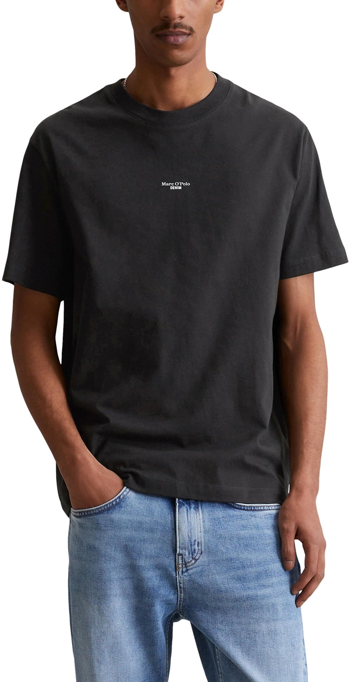 Marc O'Polo Denim Herren T-Shirt aus Bio-Baumwolle mit Rundhalsausschnitt