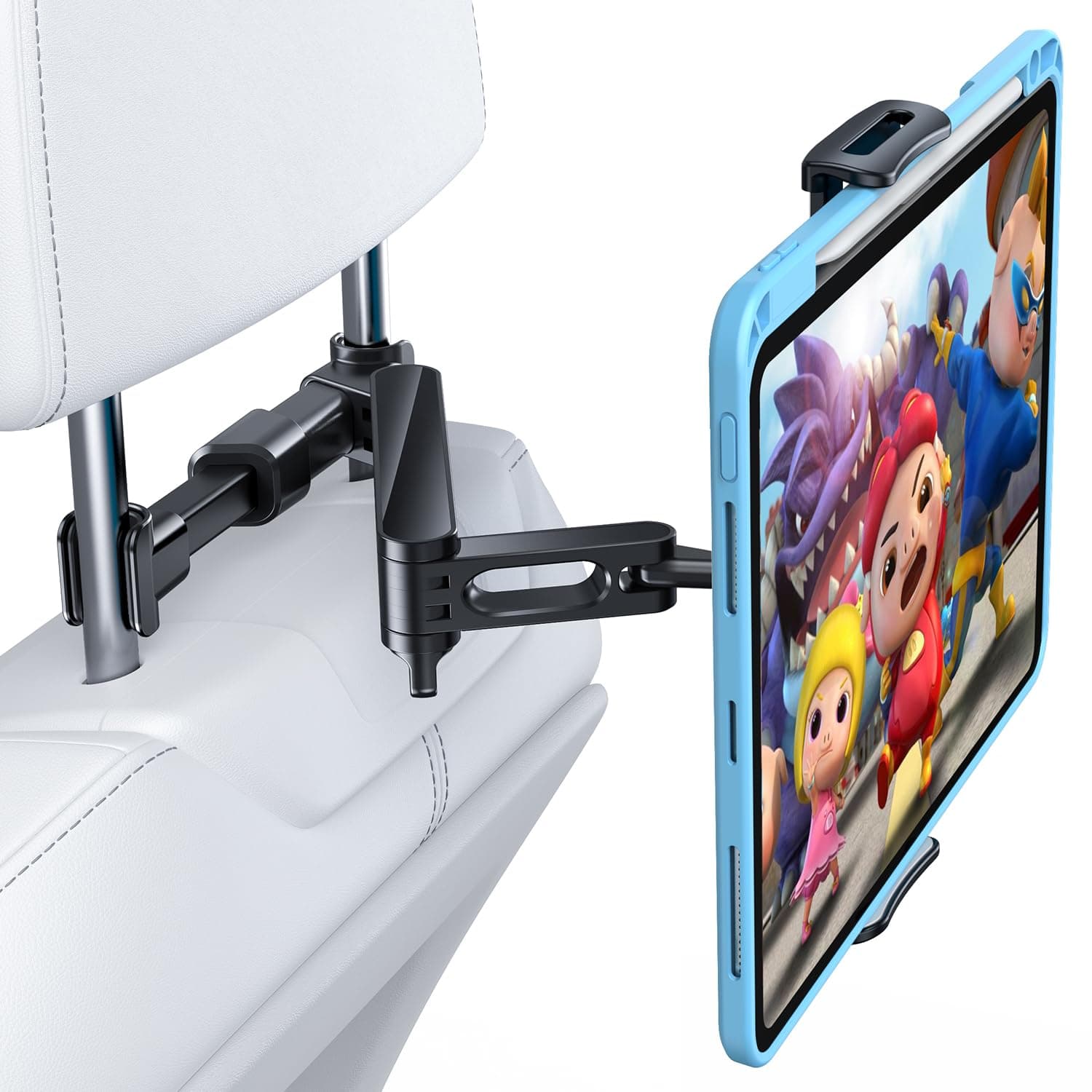 AHK Soporte Tablet Coche, Tablet para Coche Reposacabezas con Apoyo 360 Rotación para 4,4-11 Pulgadas iPad, iPhone, Galaxy Tab, Huawei Mediapad, Switch et d'autres Smartphones
