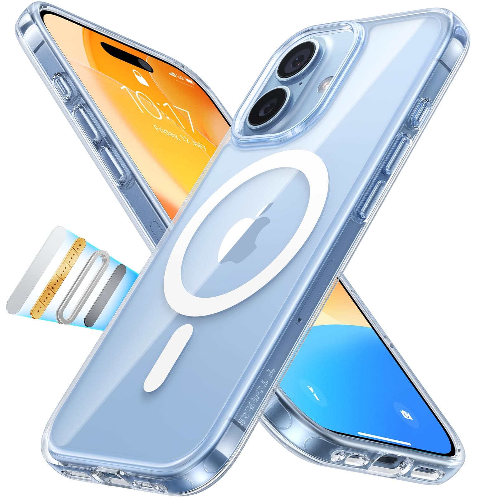TORRAS Guardian-Mag für iPhone 17 Hülle für MagSafe (Zertifizierte Militärschutz und Magnetkraft) Handyhülle iPhone 17 Case Stoßfest Kratzfest Extrem Haltbarkeit Hülle Dünn Transparent