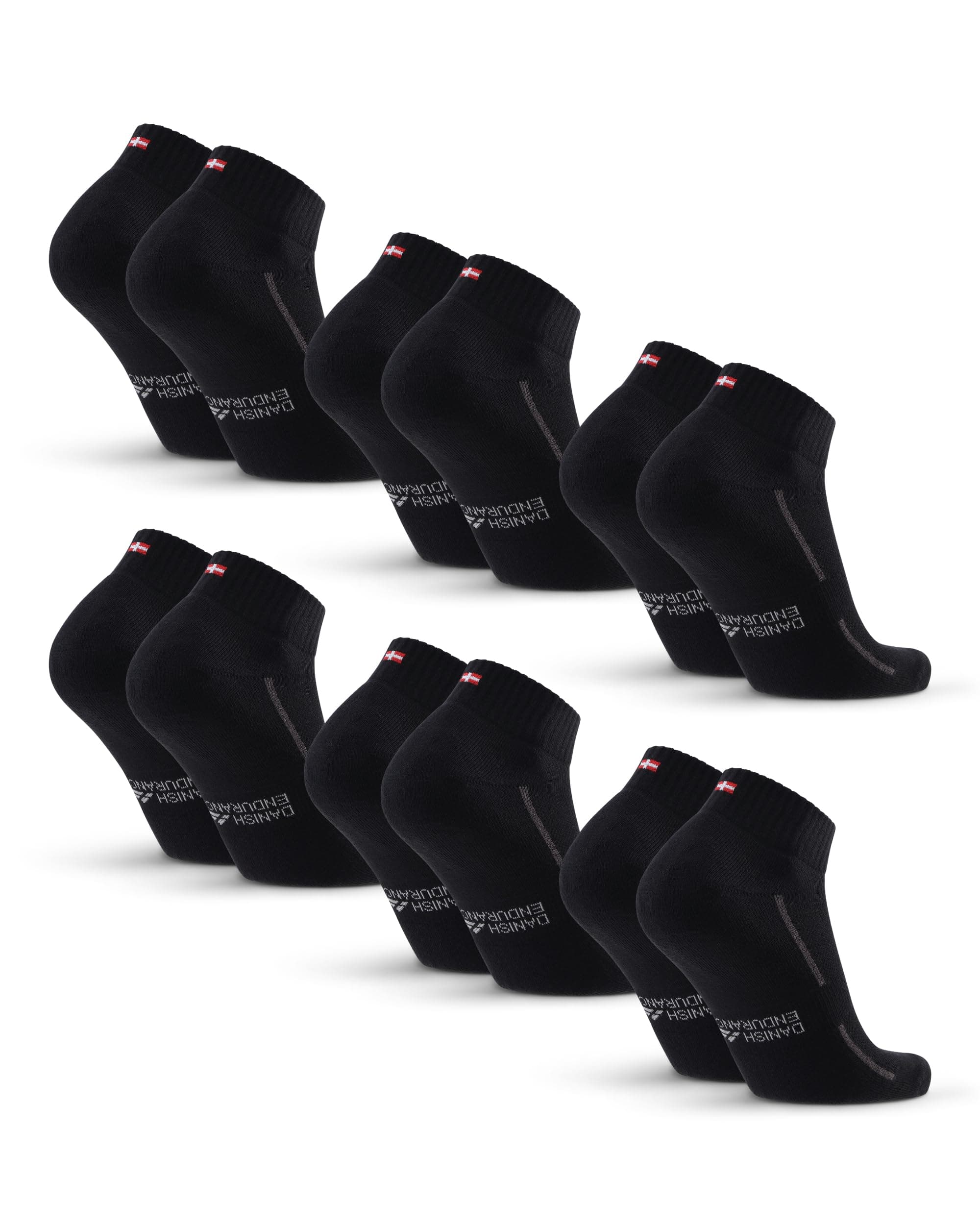 DANISH ENDURANCE Calcetines Deporte Hombre y Mujer Tobilleros - Algodon, Alcochados, 3 y 6 Pack - Deportes, Calcetines Hombre y Mujer, Unisex