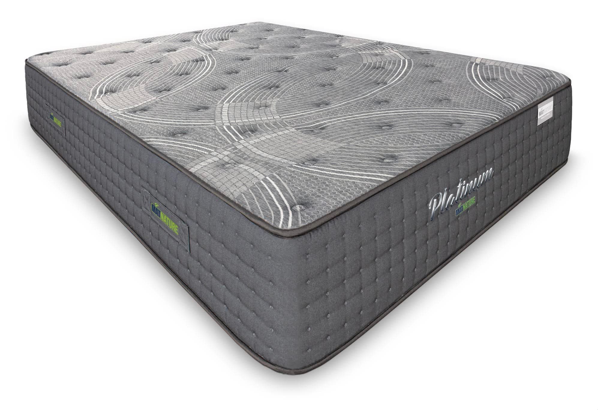 Matnature | Platinum | Colchón Gran Confort Pro Múltiple Descanso | Muelles Ensacados y Viscoelástica | Altura 30 cm | Transpirable, Antideslizante y Antiácaros (90 x 200 cm)