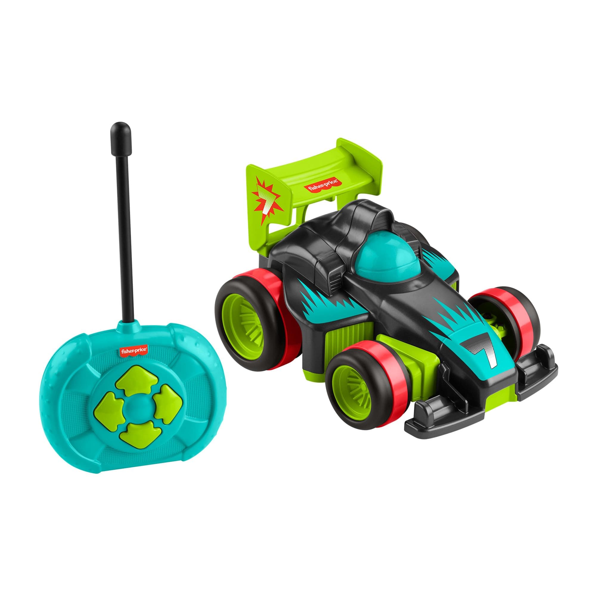 Fisher-Price Spielzeug für Kindergartenkinder Fernlenkflitzer mit Fernbedienung und 2 Geschwindigkeiten für Kinder ab 3 Jahren, HYH28