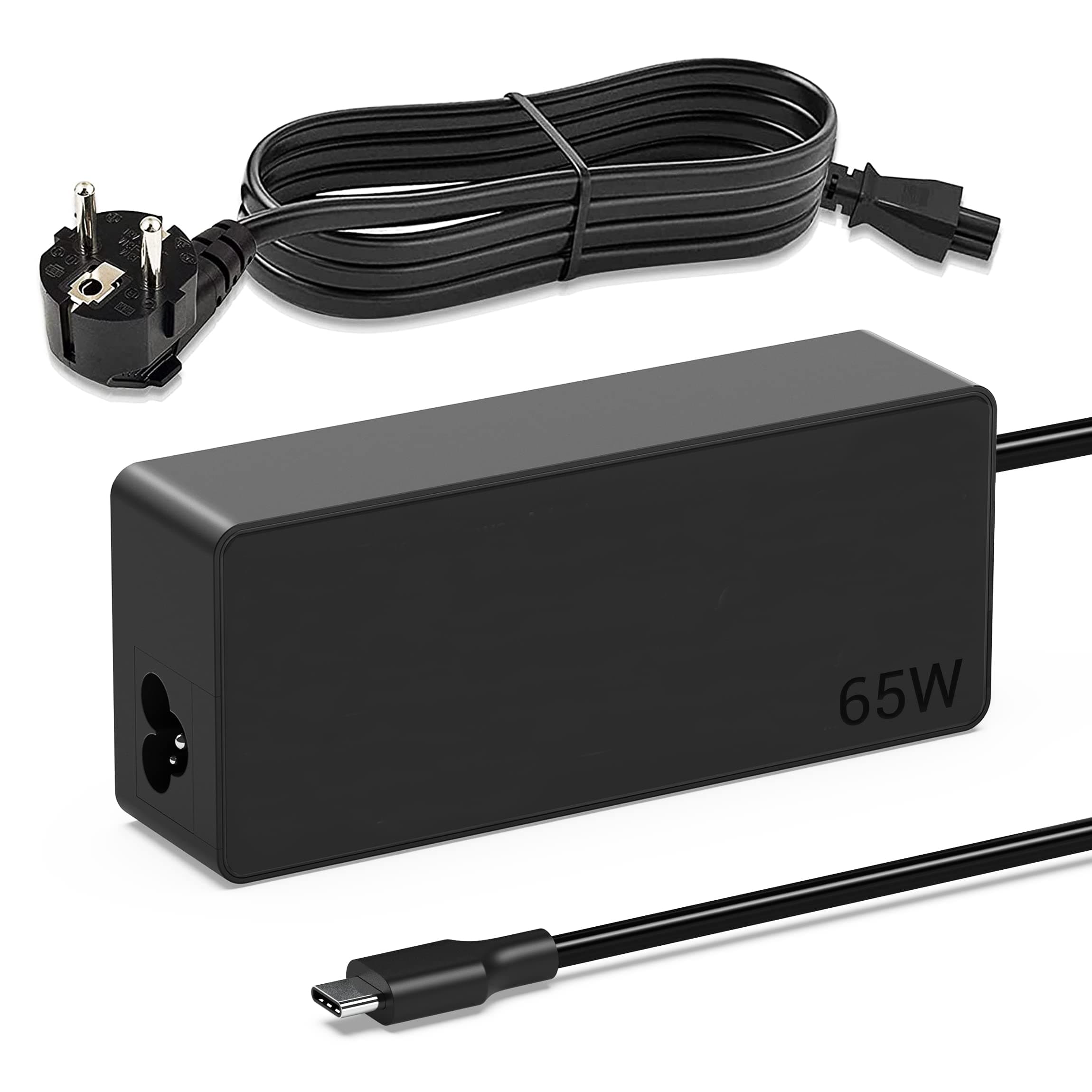 65W Chargeur USB C pour Lenovo ThinkPad T14 T15 T480 T480s T490 T580 T590 X13 X280 X380 X390 L380 L390 L480 L490 E14 E15 E480 E490 E580 E590 Yoga 720 730 910 Type C Alimentation Portable Adaptateur