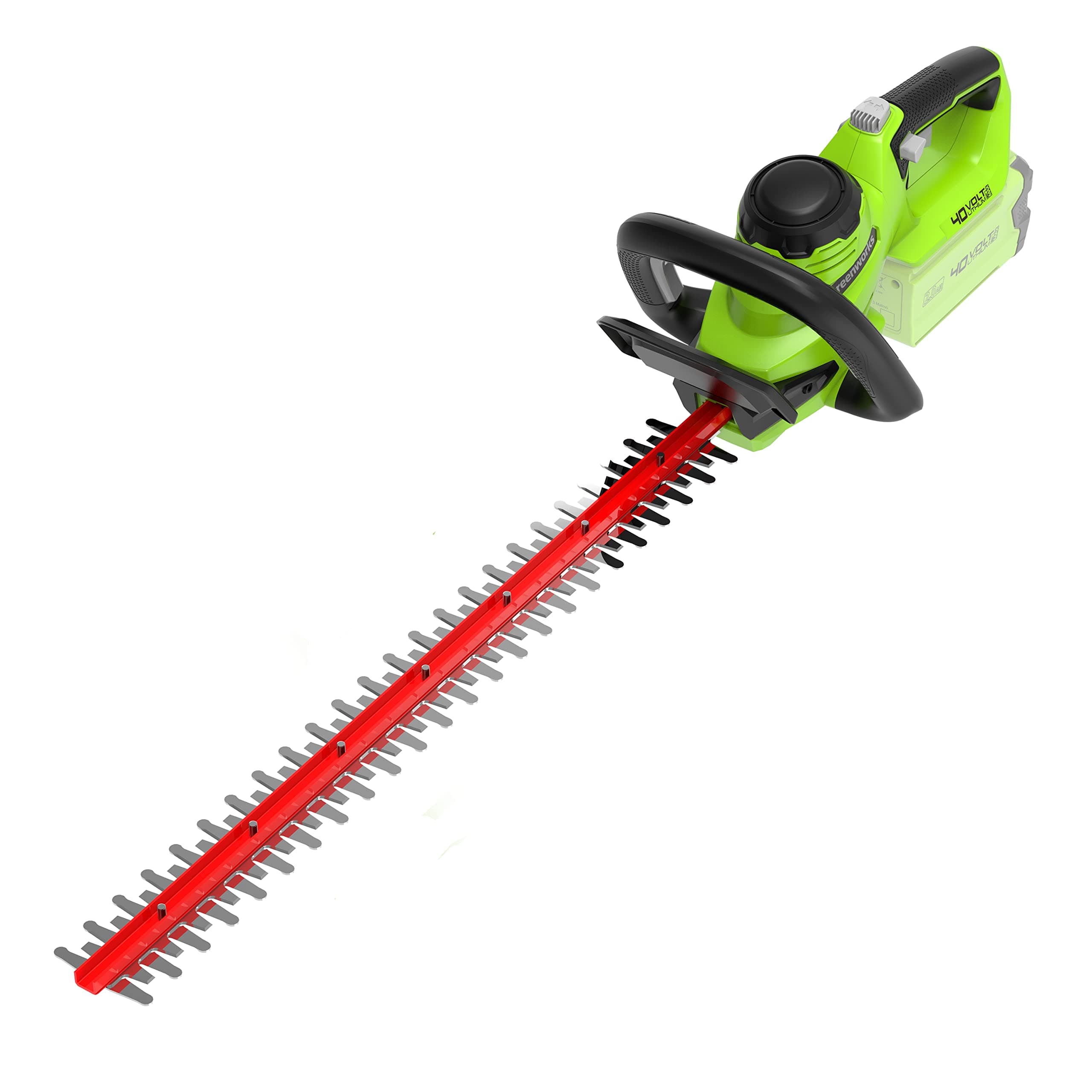 Greenworks G40HT61 Taille-Haie à Batterie, Lame Double Action de 61 cm, Coupe Jusqu'à 27 mm d'Épaisseur de Branches et de Tiges, 3000 tr/min SANS Batterie ni Chargeur 40V, Garantie 3 Ans