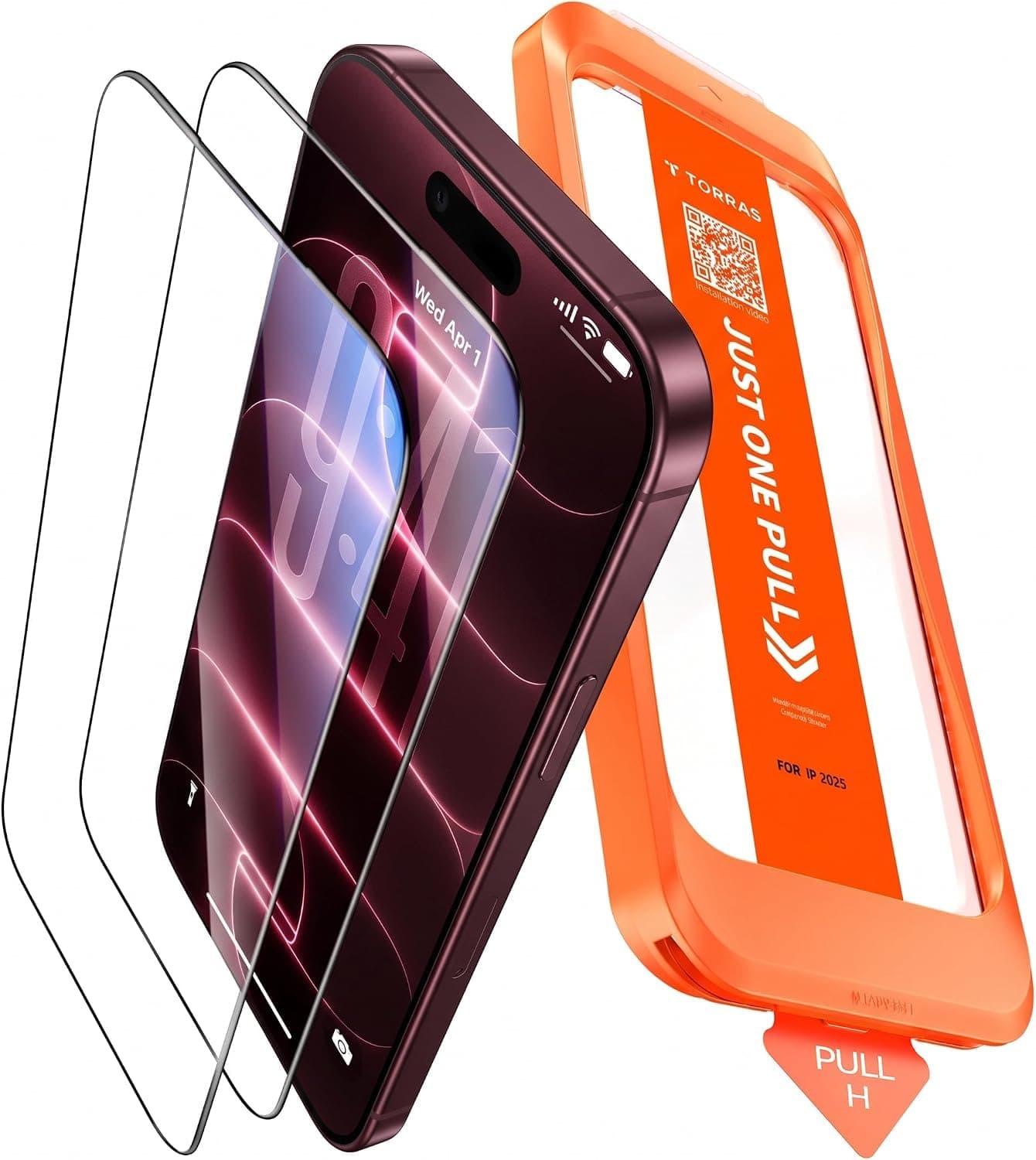 TORRAS für iPhone 18 Pro Max für Panzerglas 9H+, Auto-Montage, 2 Stück | [Full Screen&Stoßfest]Exklusive Schutzfolie für iPhone 18 Pro Max Folie, Anti-Fingerabdruck,Auto-Montage,hüllenkompatibel