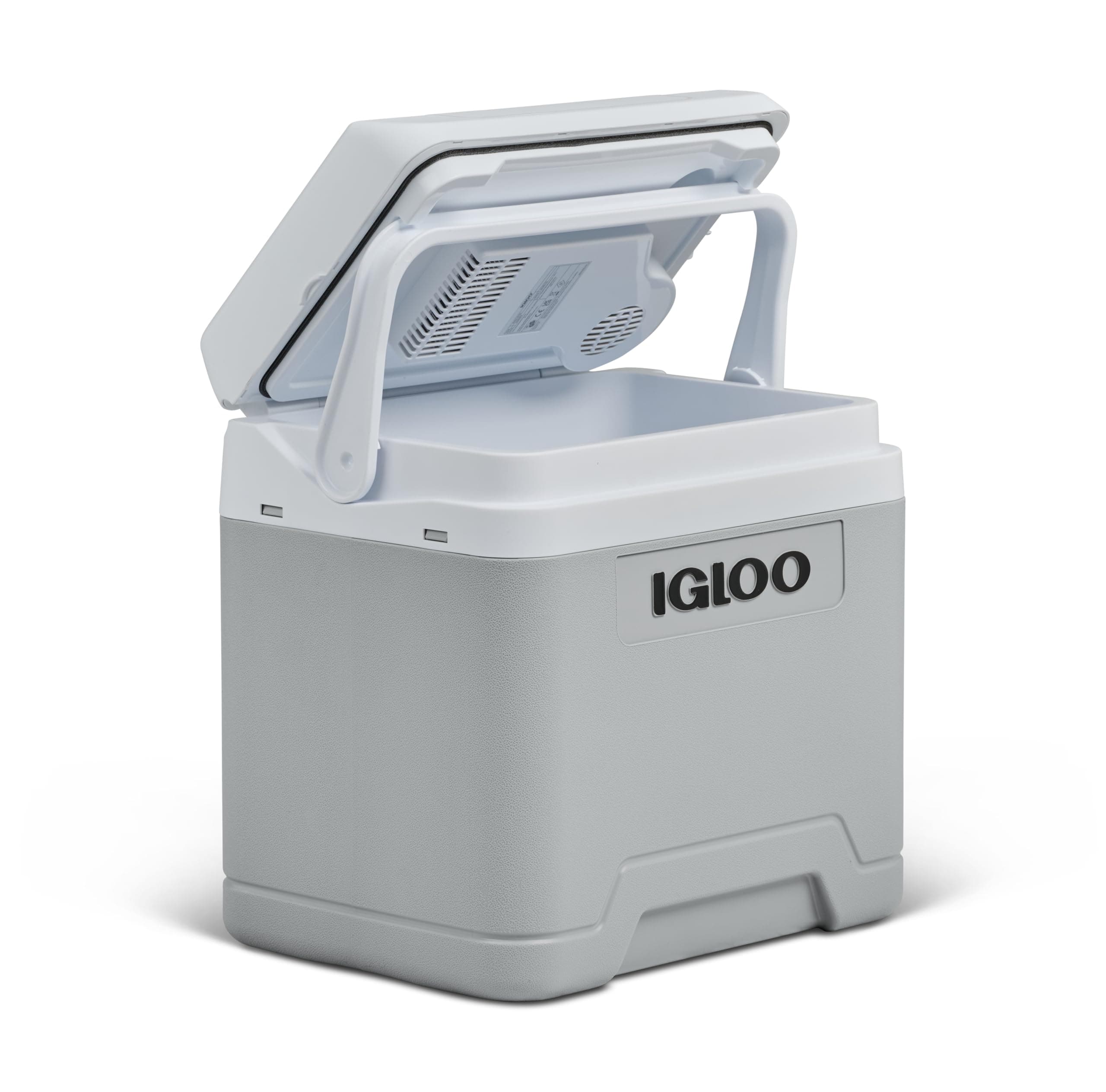 IGLOO IE24 Nevera Eléctrica, 12V y 230V, 24L – Mini Frigorífico Compacto para Coche, Camping, Viajes, Barco y Festivales – Ligera, Portátil, con Compartimento para Cables y Modo Eco/MAX
