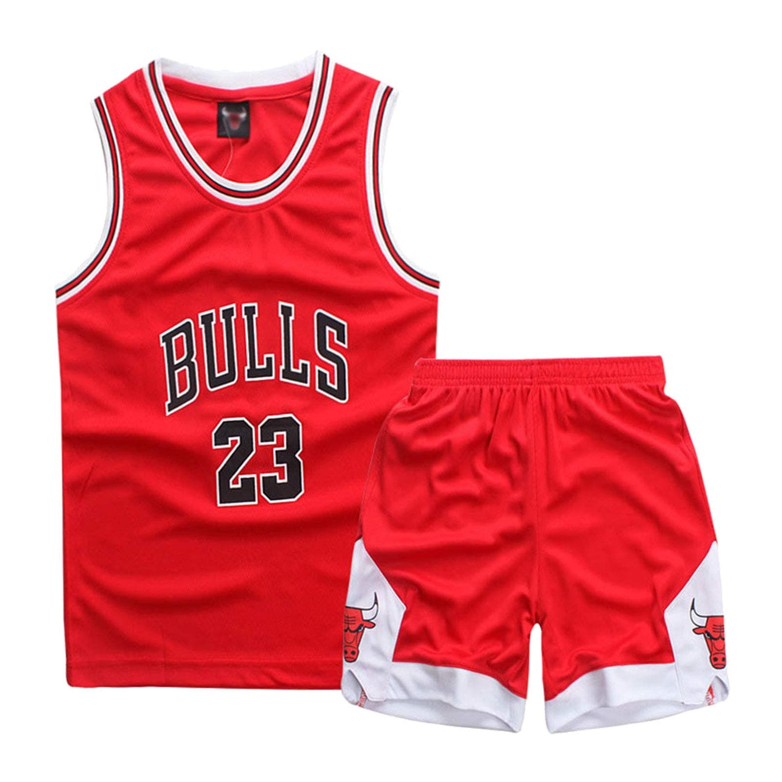 ISOVNUS Completo da Basket Bambino 2 Pezzi - Maglietta e Pantaloncini per Bambini 3-15 Anni
