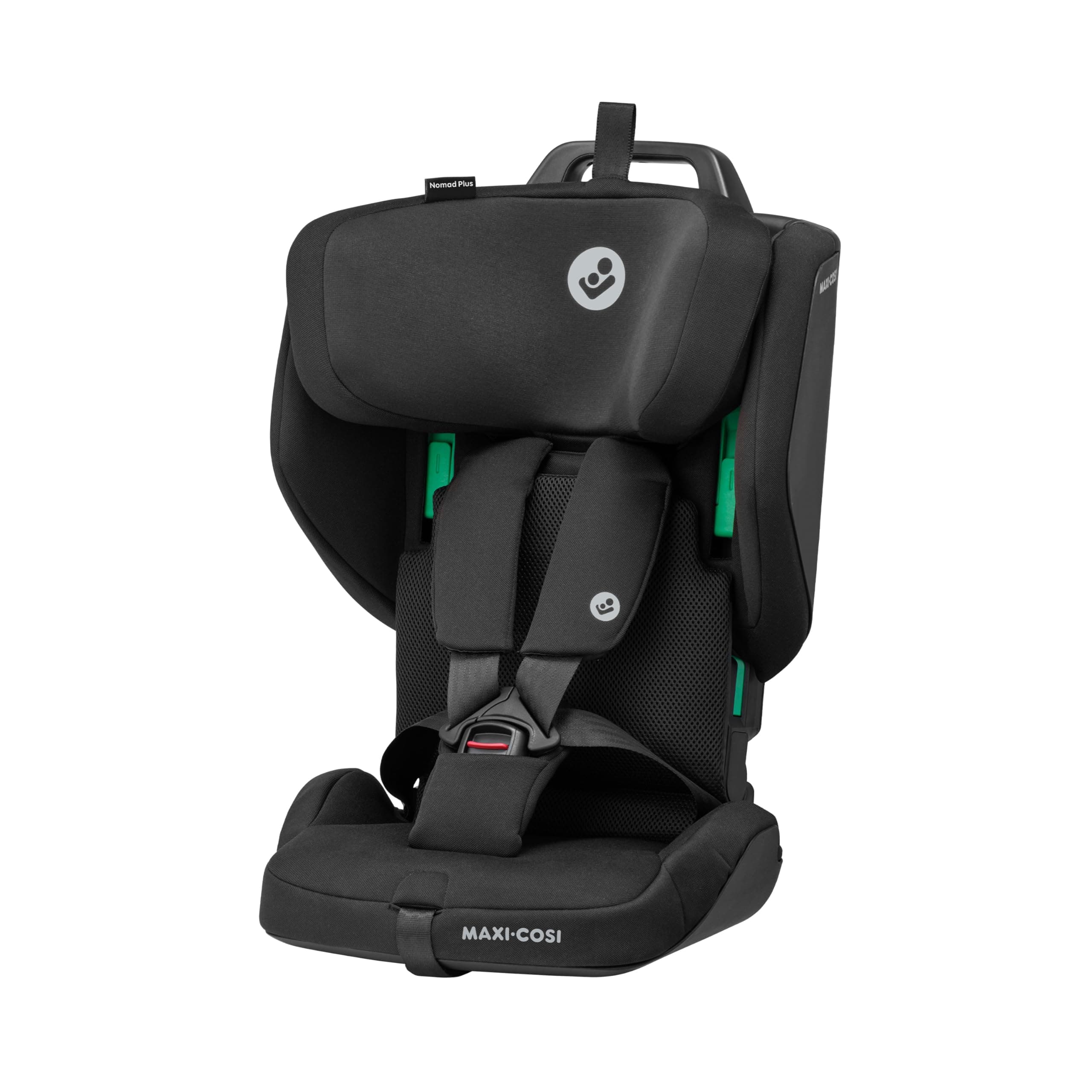 Maxi-Cosi Nomad Plus, Seggiolino Auto Pieghevole, 15 mesi - 4 anni, 76 - 105 cm, Seggiolino da Viaggio Portatile, Compatto, Leggero, Protezione dagli Impatti Laterali, Authentic Black