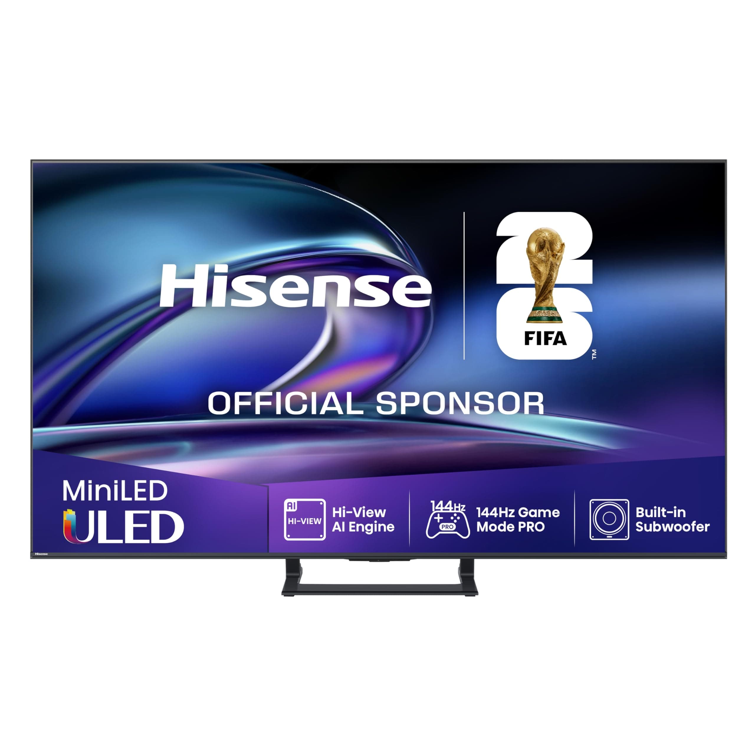 Hisense 75E89Q Fernseher, 75 Zoll (189cm), 4K ULED Mini LED, Smart TV, 144Hz Game Mode PRO, Hi-View AI Engine, AI Smoothmotion, Built-in Subwoofer, Dolby Vision.Atmos, Filmmaker Mode, Hi-Concerto