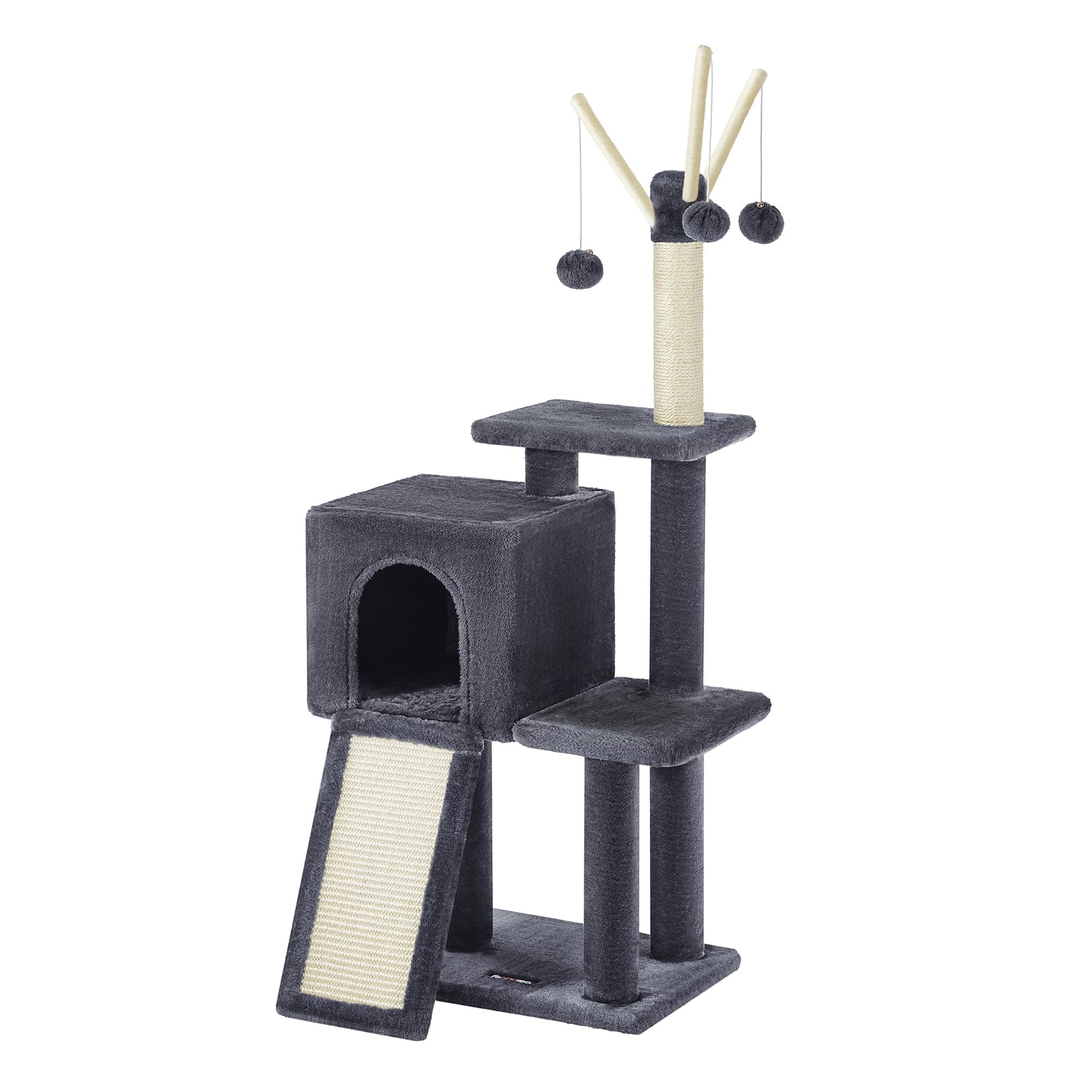 Feandrea Árbol de Gatos, Torre de Juegos, Gatito, Gris Ahumado PCT143G01
